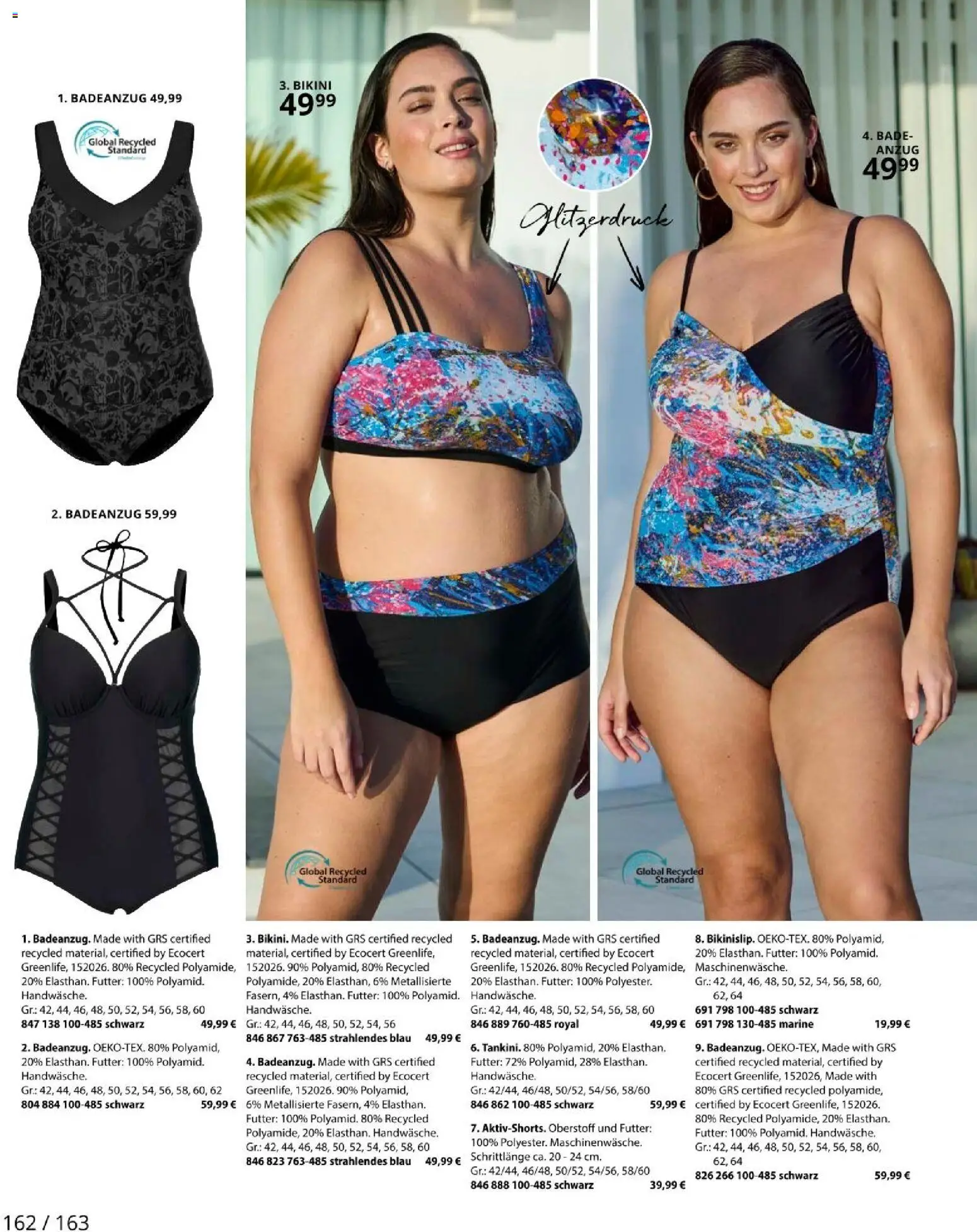 Ulla Popken akciós ujság - amely érvényes a következő dátumtól: 01.05.2026 | Oldal: 162 | Termékek: Bikini