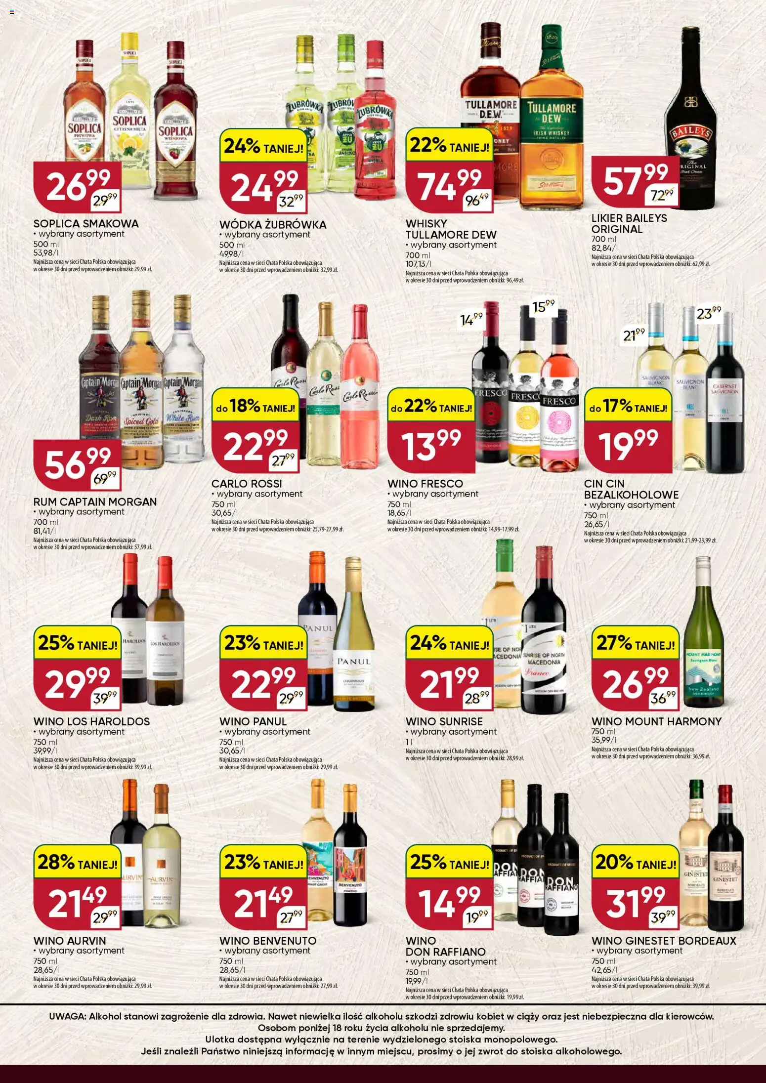 Chata Polska gazetka - Mocna Oferta od 10.03.2026 | Strona: 2 | Produkty: Captain Morgan, Żubrówka, Fresco, Rum