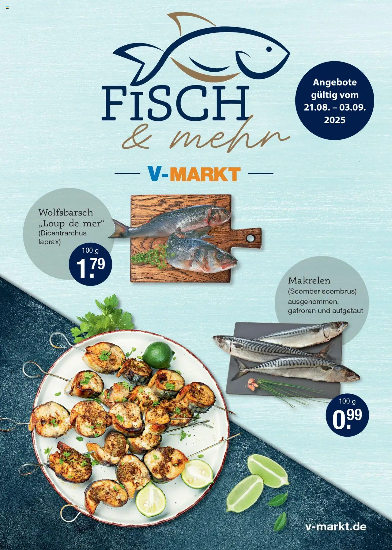 V-Markt  Fischangebote München - gültig ab dem 21.08.2025 | Seite: 1 | Produkte: Fisch