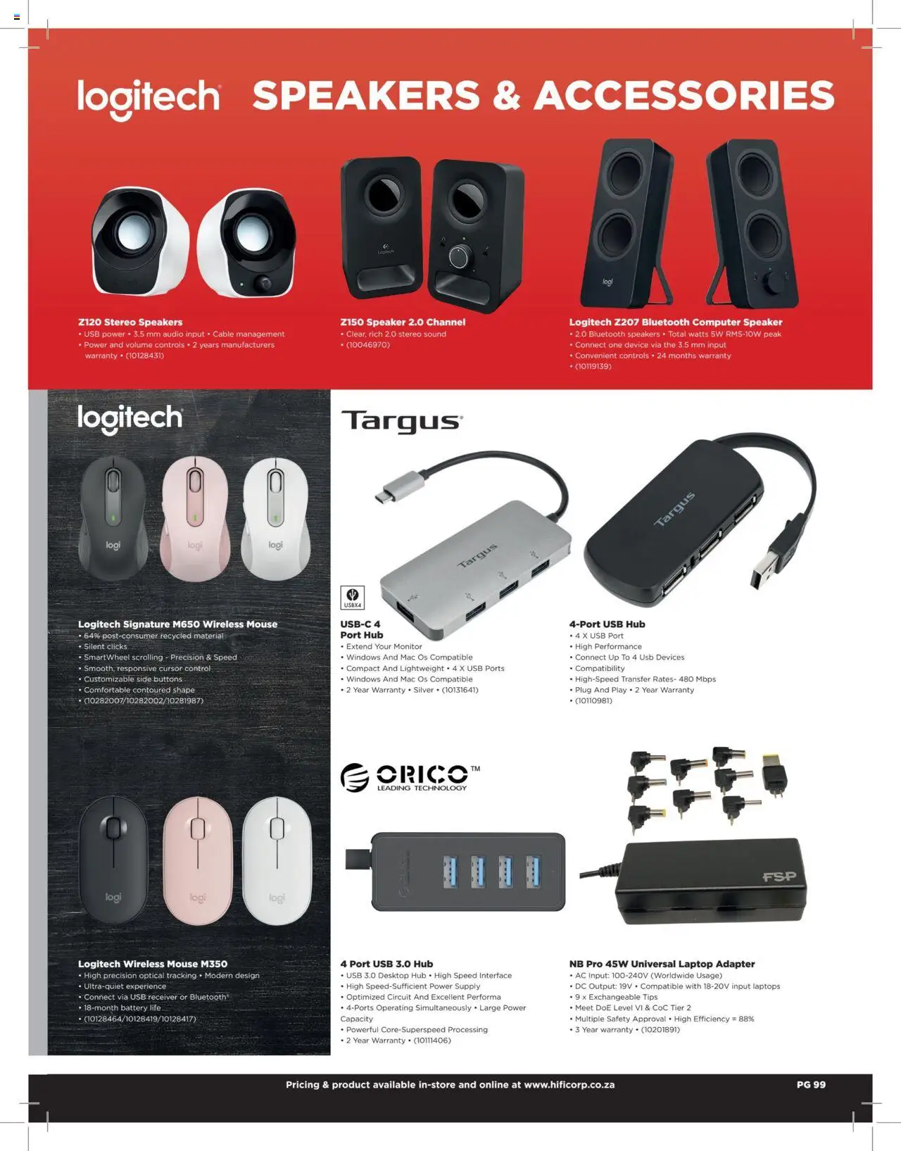 New HiFi Corp catalogue – valid from 12.02.2024 | Page: 99 | Products: Computer, Adapter, USB, Laptop