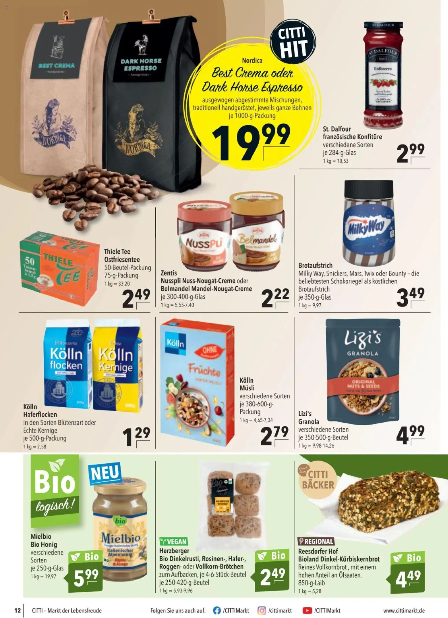 CITTI tilbudsavis – gyldig fra 25.03.2026 | Side: 12 | Produkter: Müsli