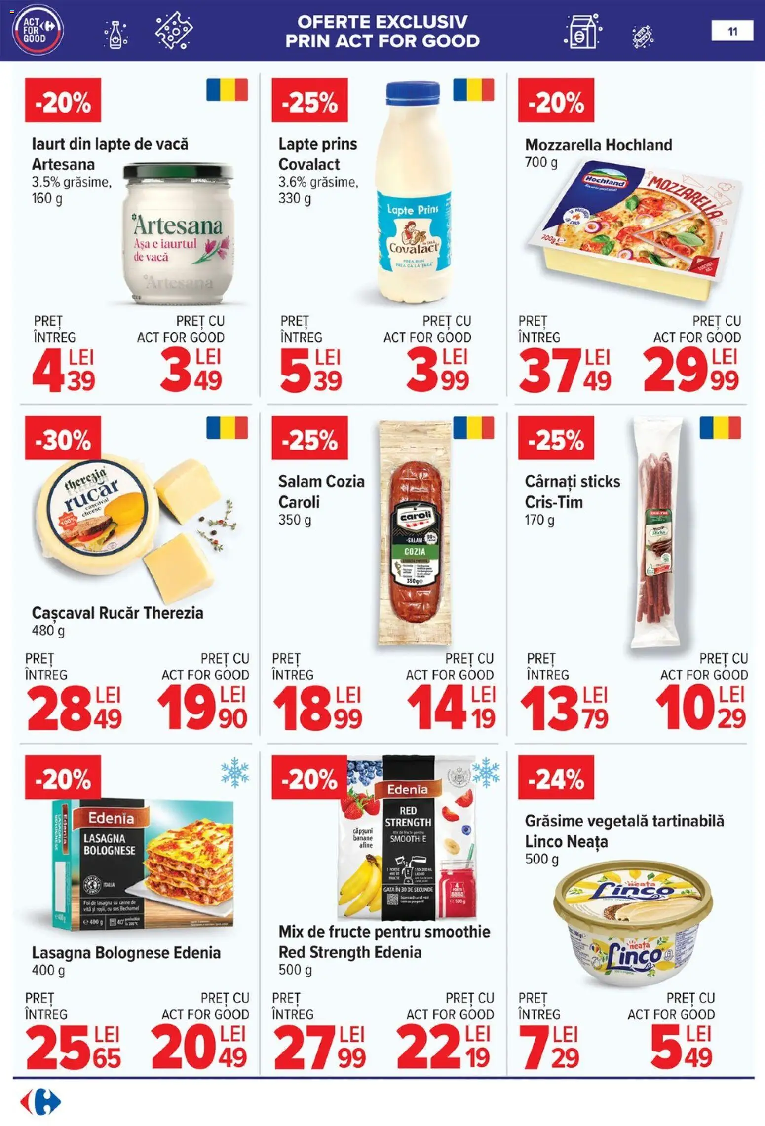 Noul catalog Carrefour – valabil de la 15.04.2026 | Pagină: 12 | Produse: Cașcaval, Salam, Căpșuni, Cârnați
