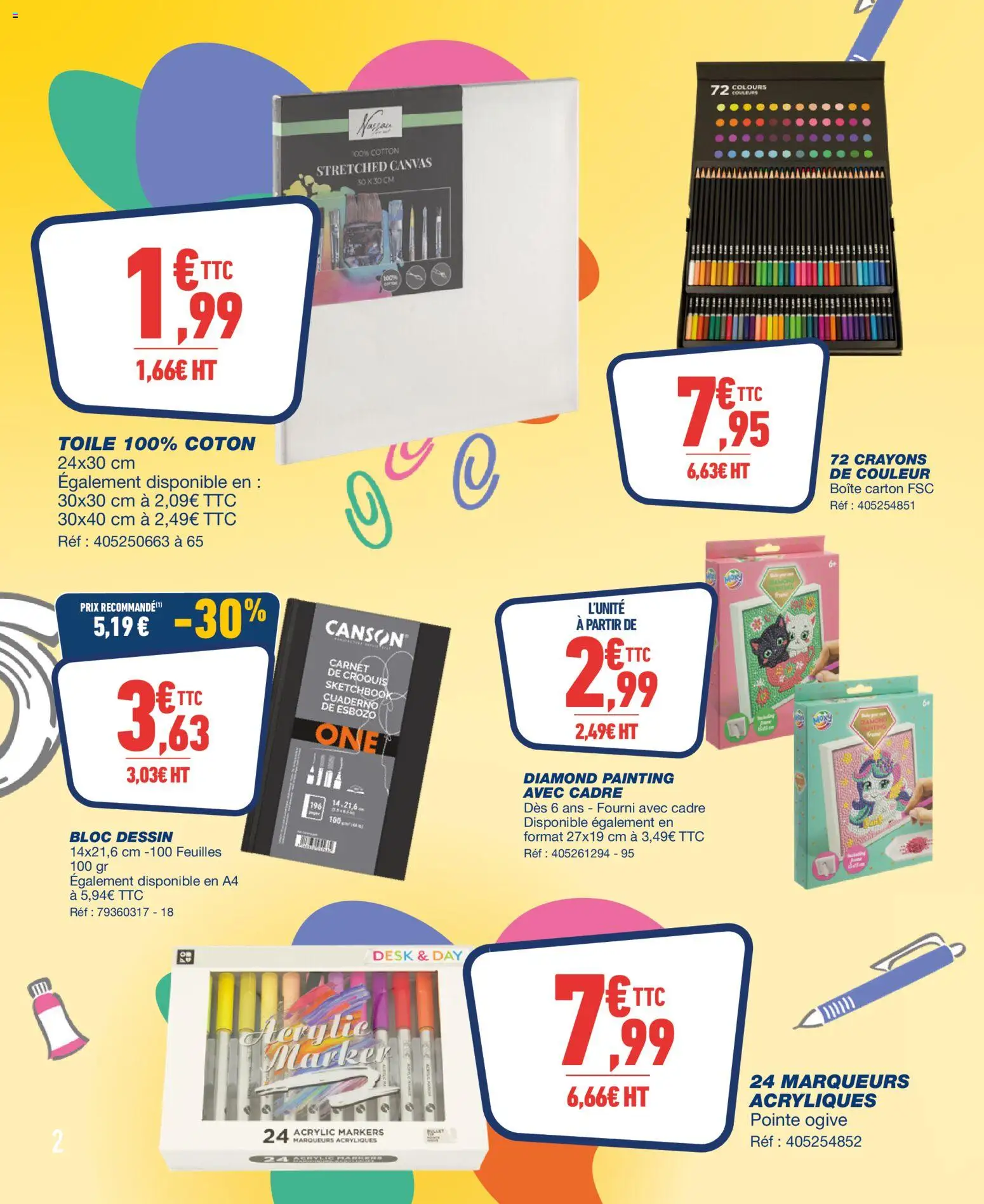 {H1} | Page: 2 | Produits: Diamond painting, Coton, Crayons de couleur, Cadre