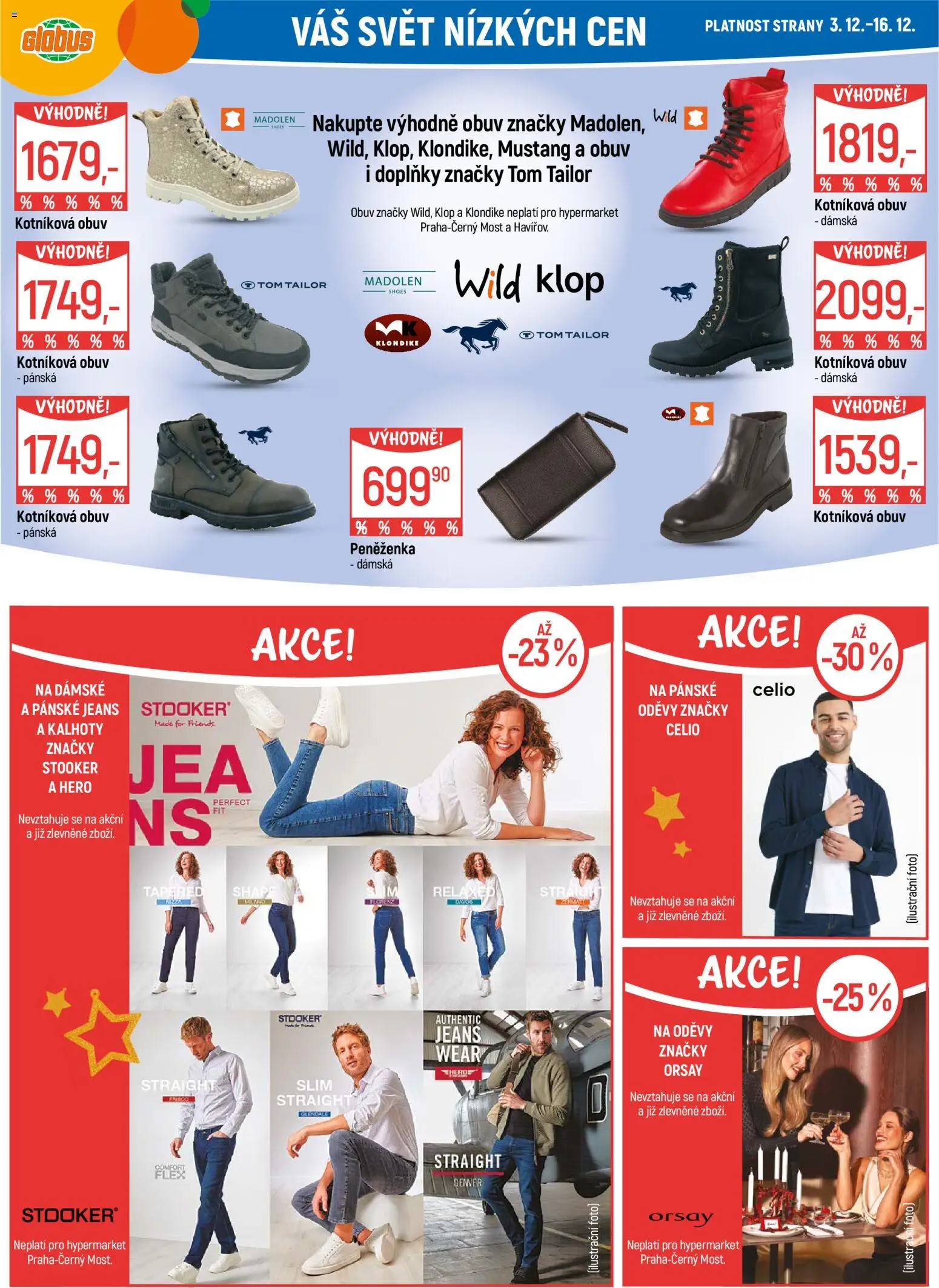 Globus leták - Praha Černý Most od 03.12.2025 | Strana: 43 | Produkty: Globus, Mošt, Peněženka, Obuv