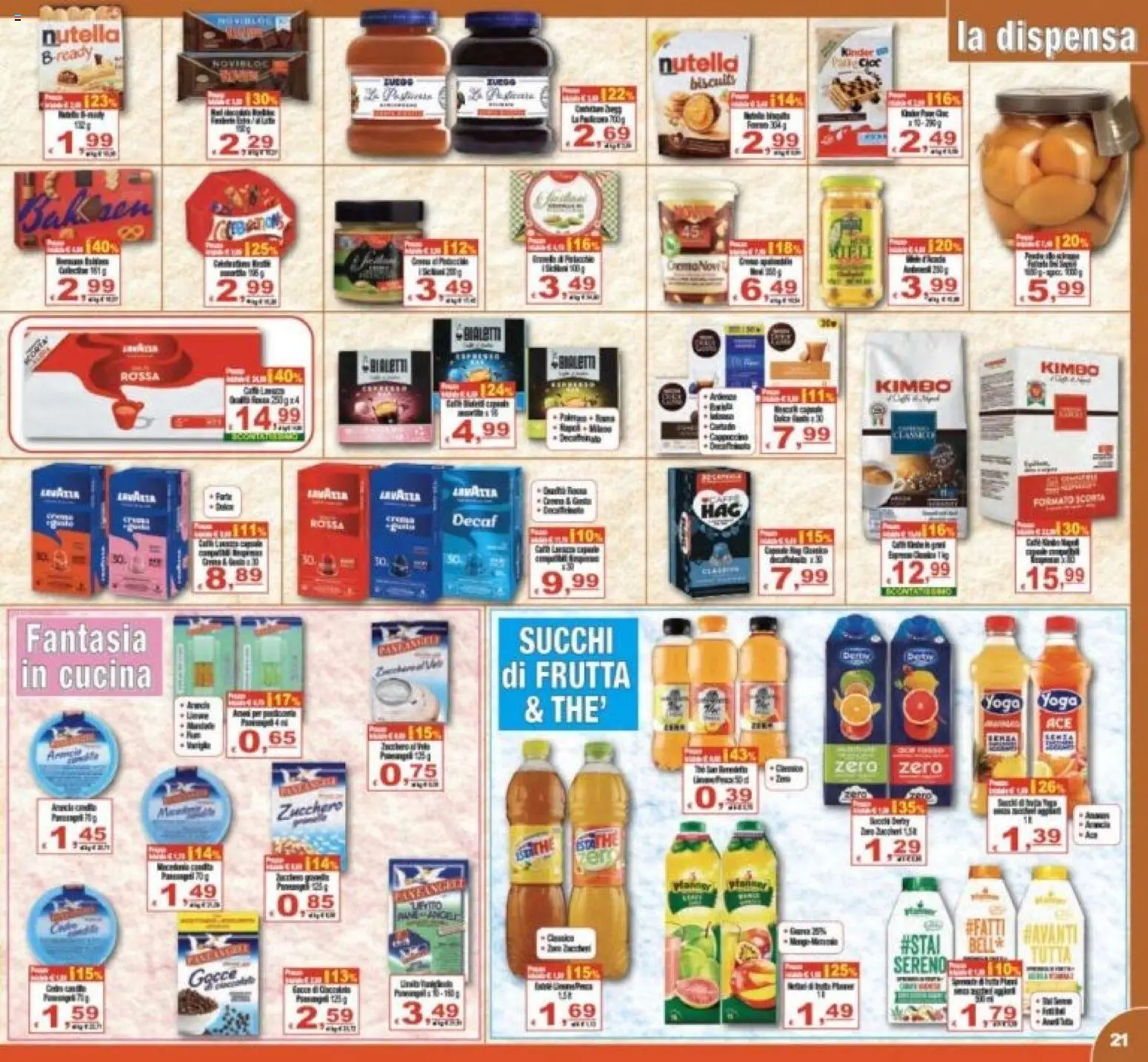 Volantino CTS del 27.03.2026 | Pagina: 21 | Prodotti: Frutta, Zucchero, Nutella
