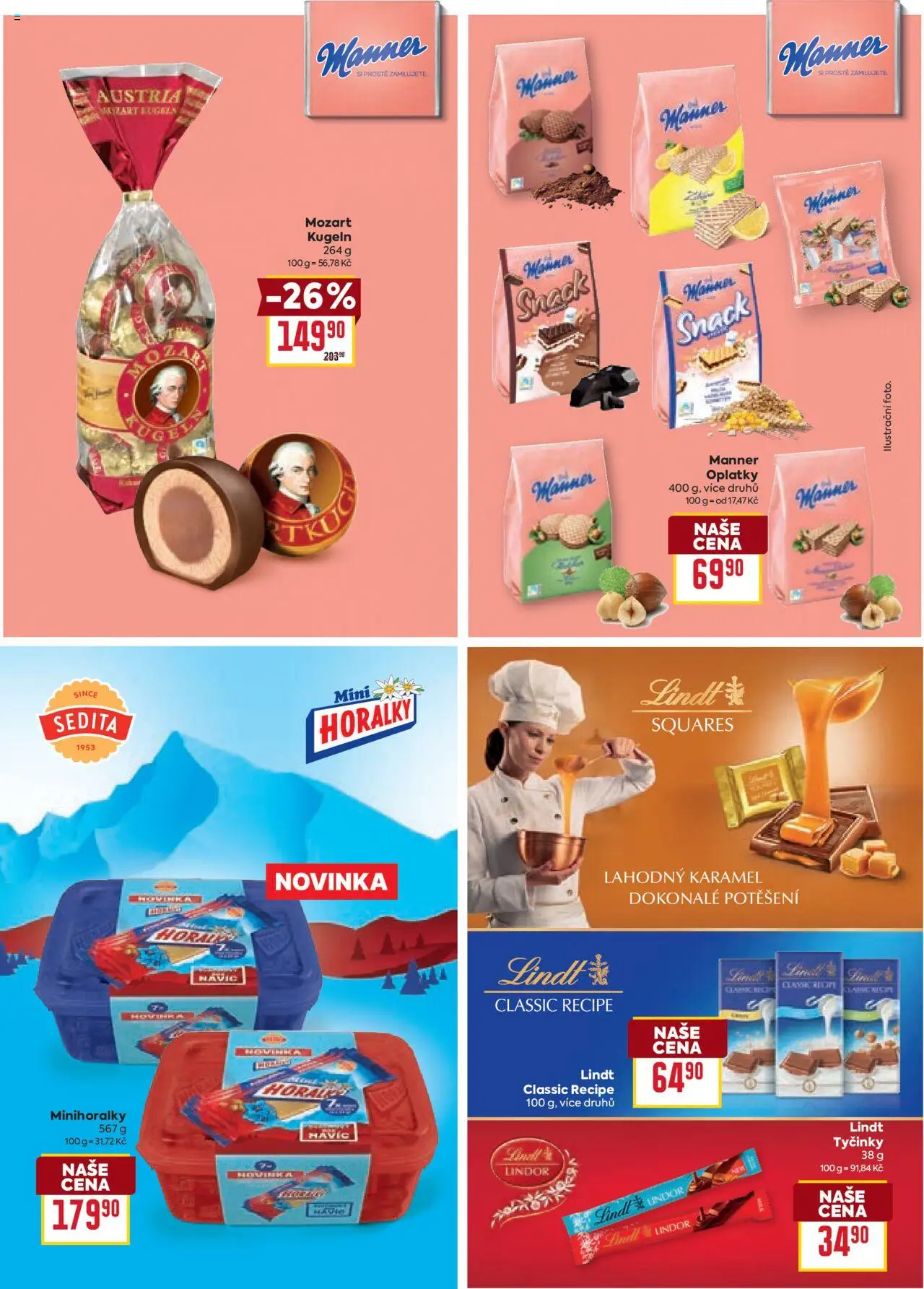 Billa leták - Partneři od 13.08.2025 | Strana: 16 | Produkty: Lindor, Lindt, Horalky, Lindt lindor