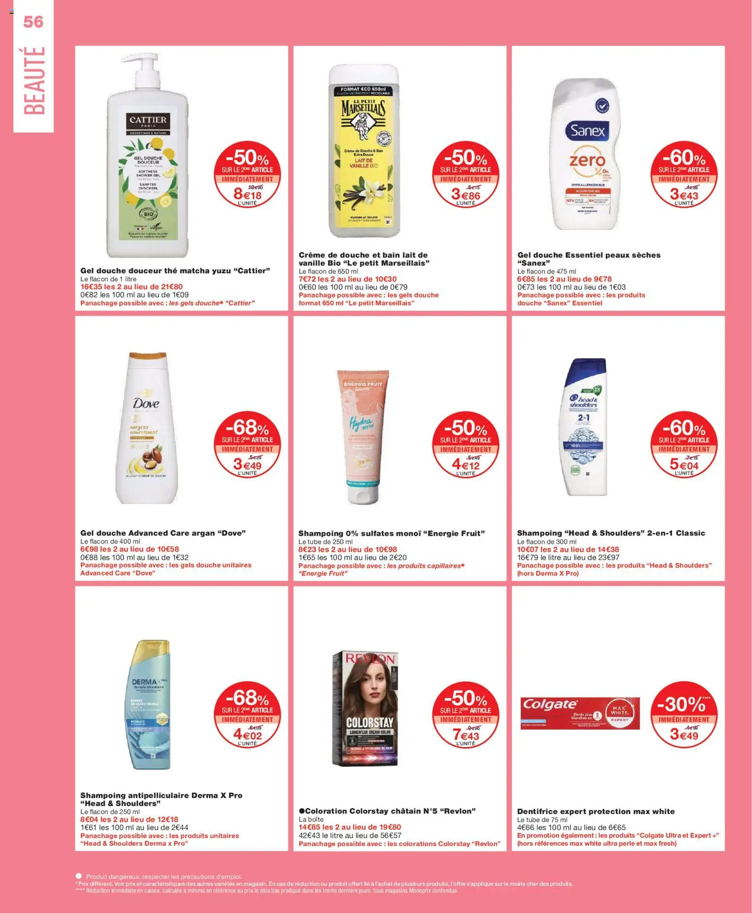 {H1} | Page: 56 | Produits: Coloration, Shampoing, Dentifrice, Lait