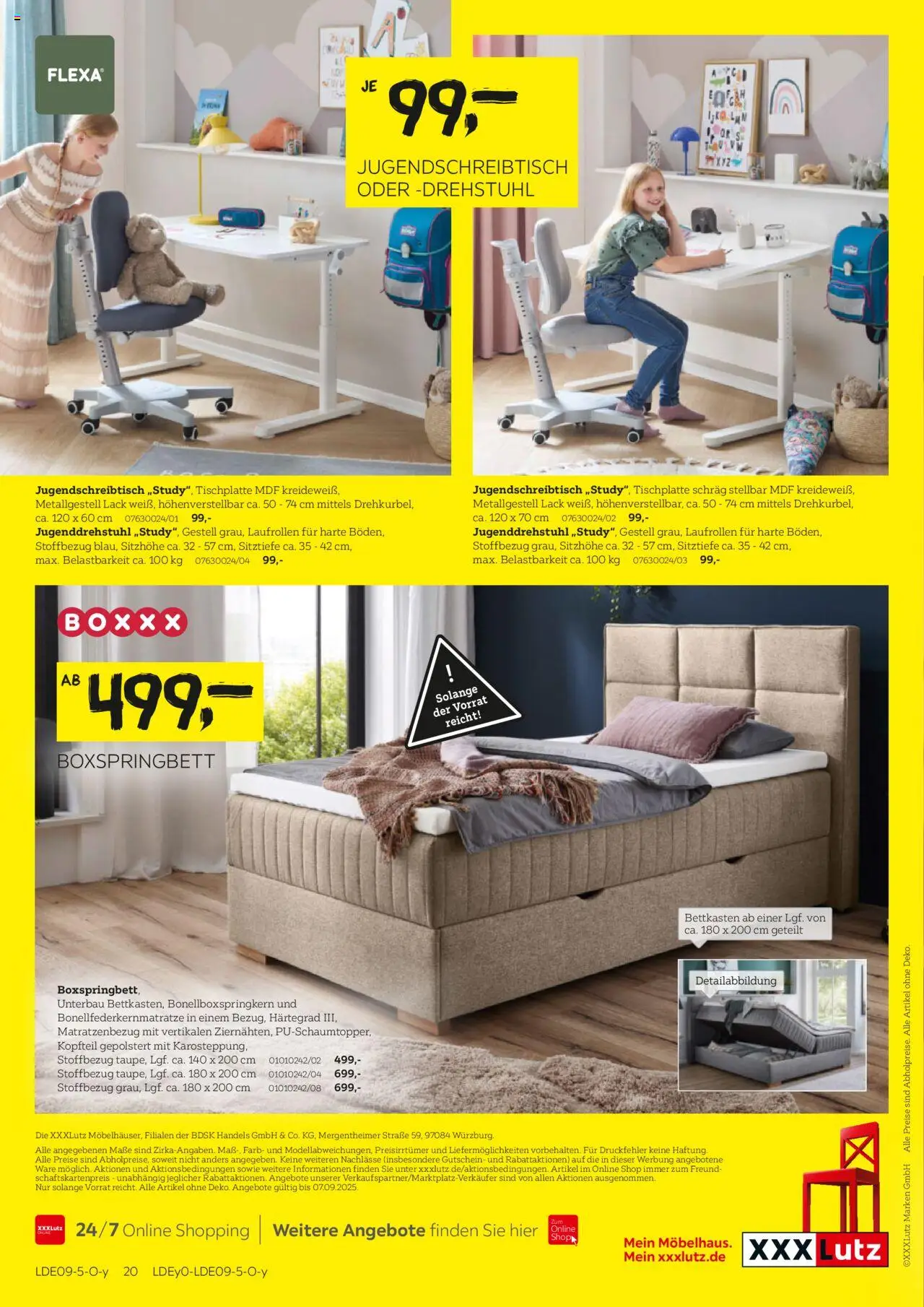 XXXL Lutz Prospekt 	 - gültig ab dem 25.08.2025 | Seite: 20 | Produkte: Boxspringbett