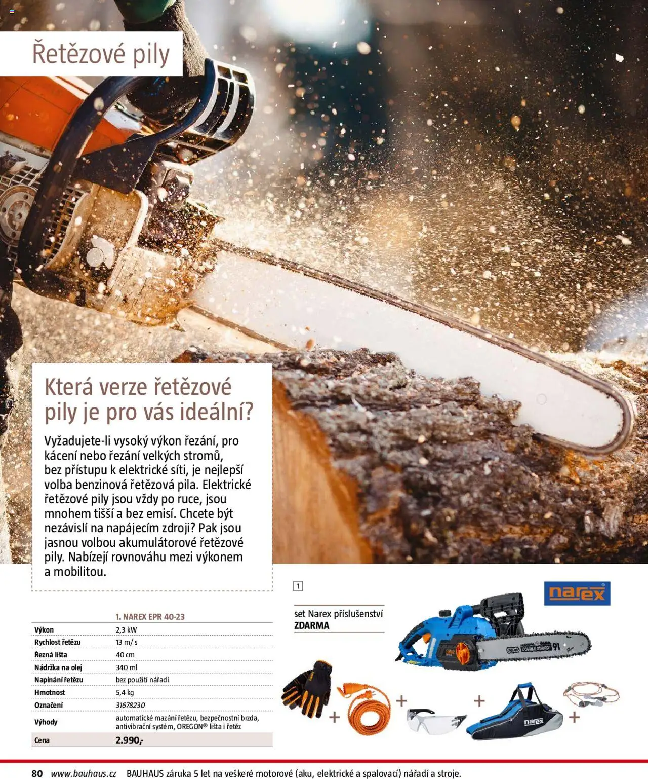 Bauhaus katalog Zahradní technika od 01.04.2025 | Strana: 80 | Produkty: Olej, Nářadí