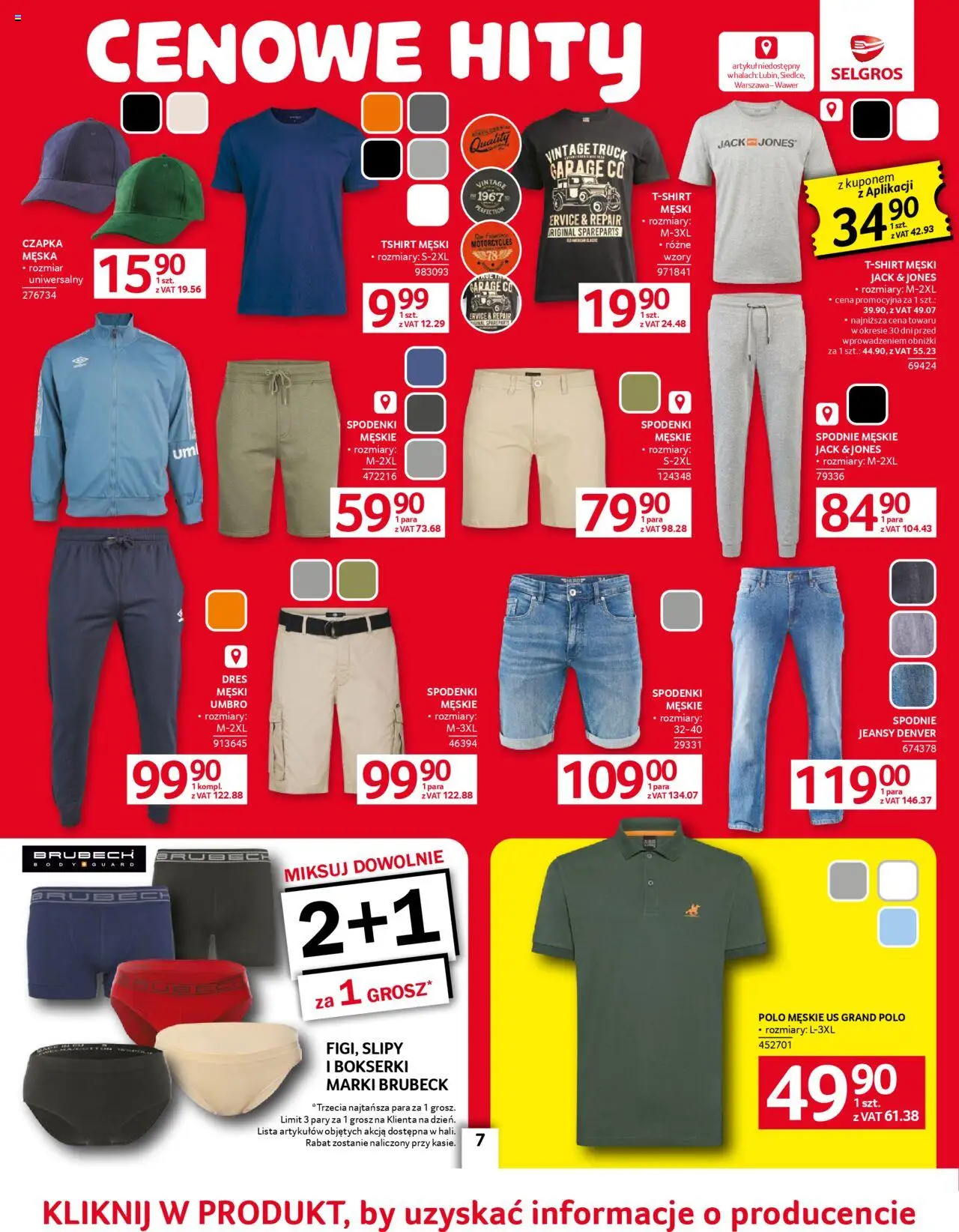 Selgros cash&carry Gazetka - Oferta przemysłowa od 05.06.2025 | Strona: 9 | Produkty: Spodnie, Spodenki, Bokserki, Czapka