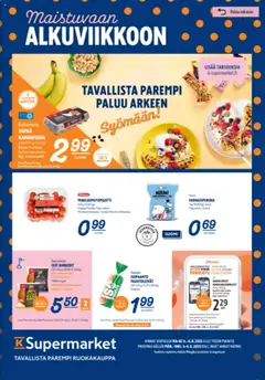 Katso K-Supermarket tarjoukset voimassa alkaen 04.08.2025