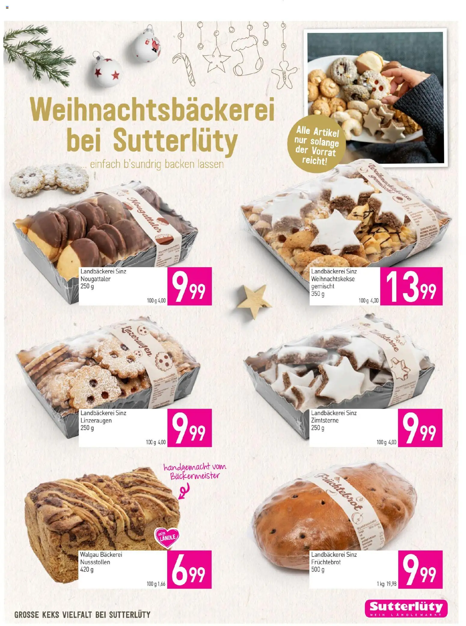 Sutterlüty Flugblatt gültig ab 20.11.2025 | Seite: 5 | Produkte: Bäckerei