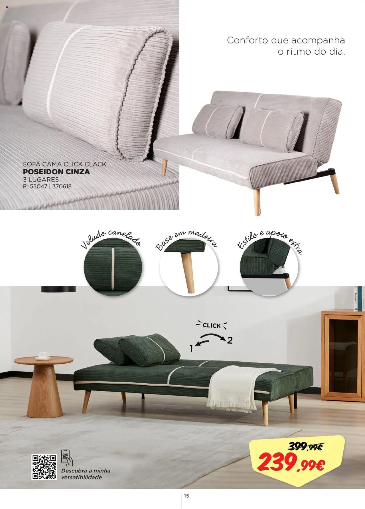 Espaço Casa - Catálogo Kaliási - Sofás Camas │ válido de 21.07.2025 | Página: 15 | Produtos: Base, Cama, Sofá