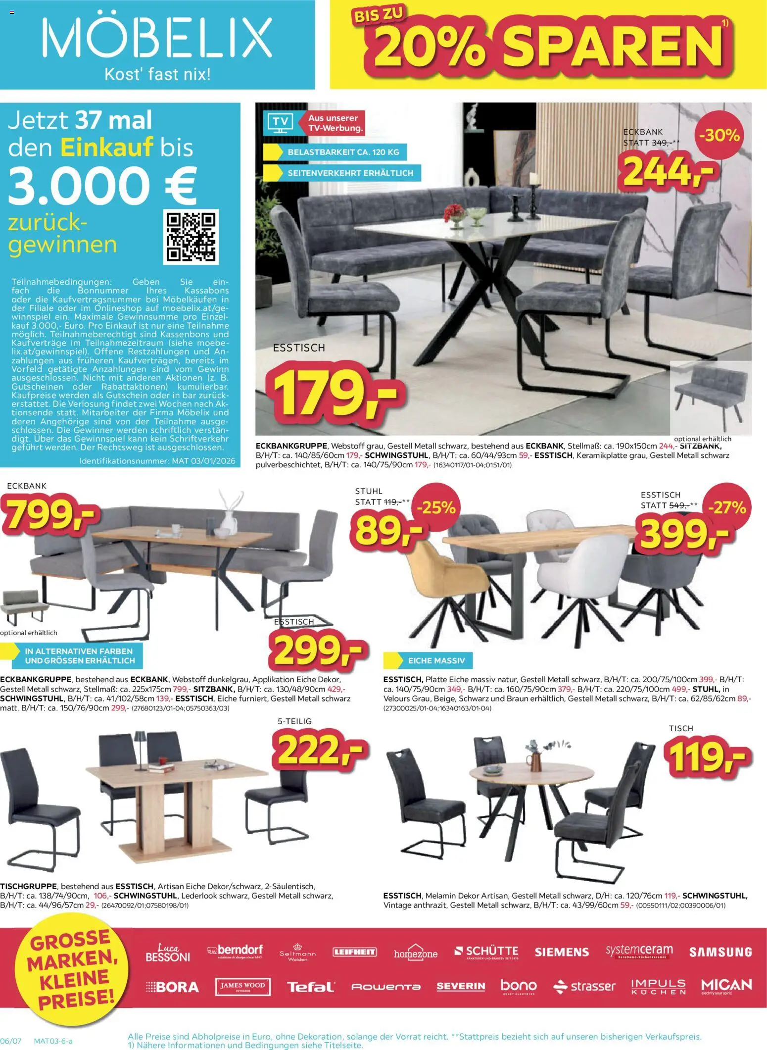 Möbelix Angebote gültig ab 23.02.2026 | Seite: 6 | Produkte: Tisch, Stuhl, Samsung