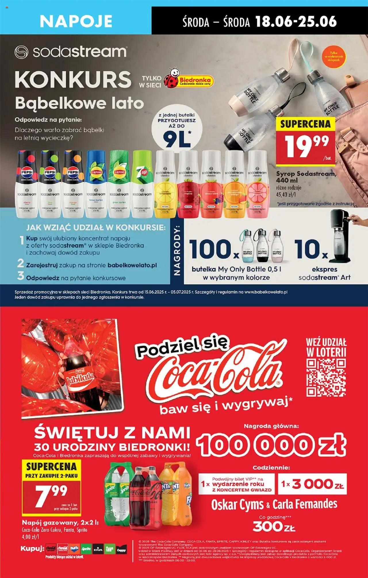 Biedronka gazetka - Oferta W tym tygodniu od 18.06.2025 | Strona: 59 | Produkty: Mango, Ice Tea, Sprite, Sodastream