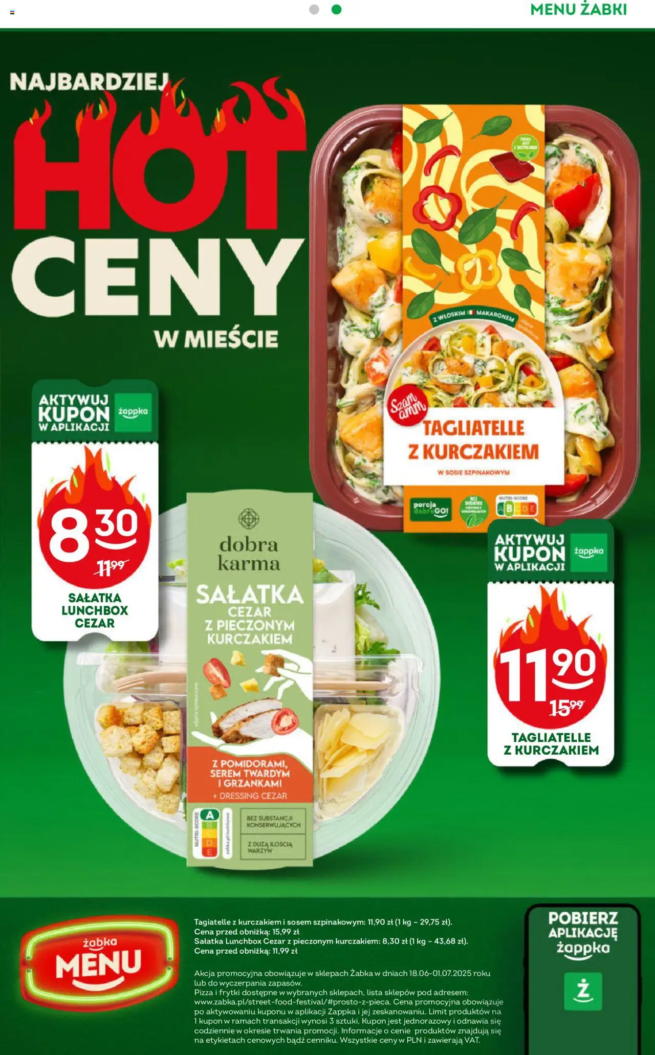 Żabka Gazetka od 18.06.2025 | Strona: 11 | Produkty: Karkówka, Grill, Papryka