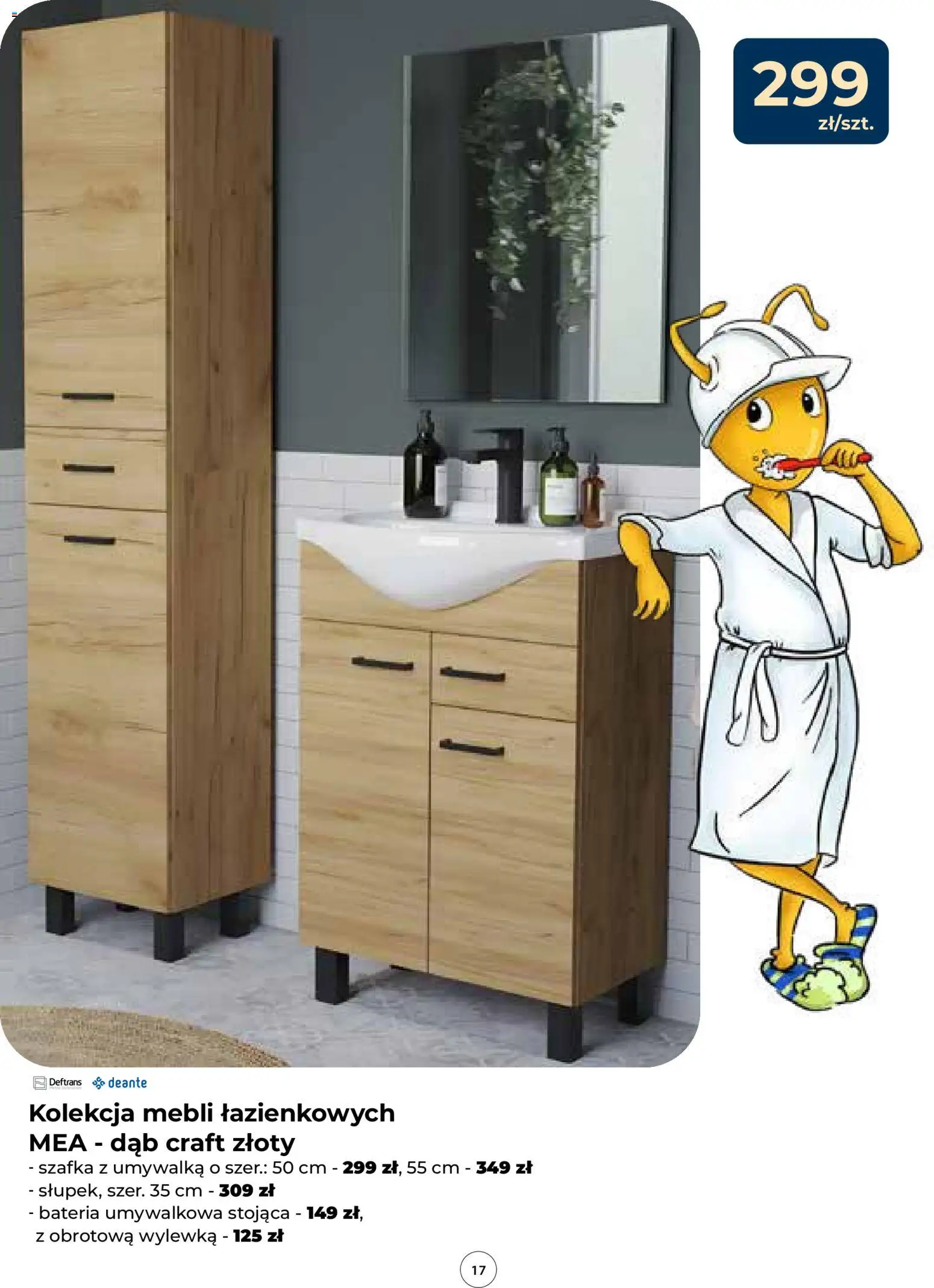 Mrówka Gazetka - Kielce od 15.01.2026 | Strona: 17 | Produkty: Umywalka, Bateria