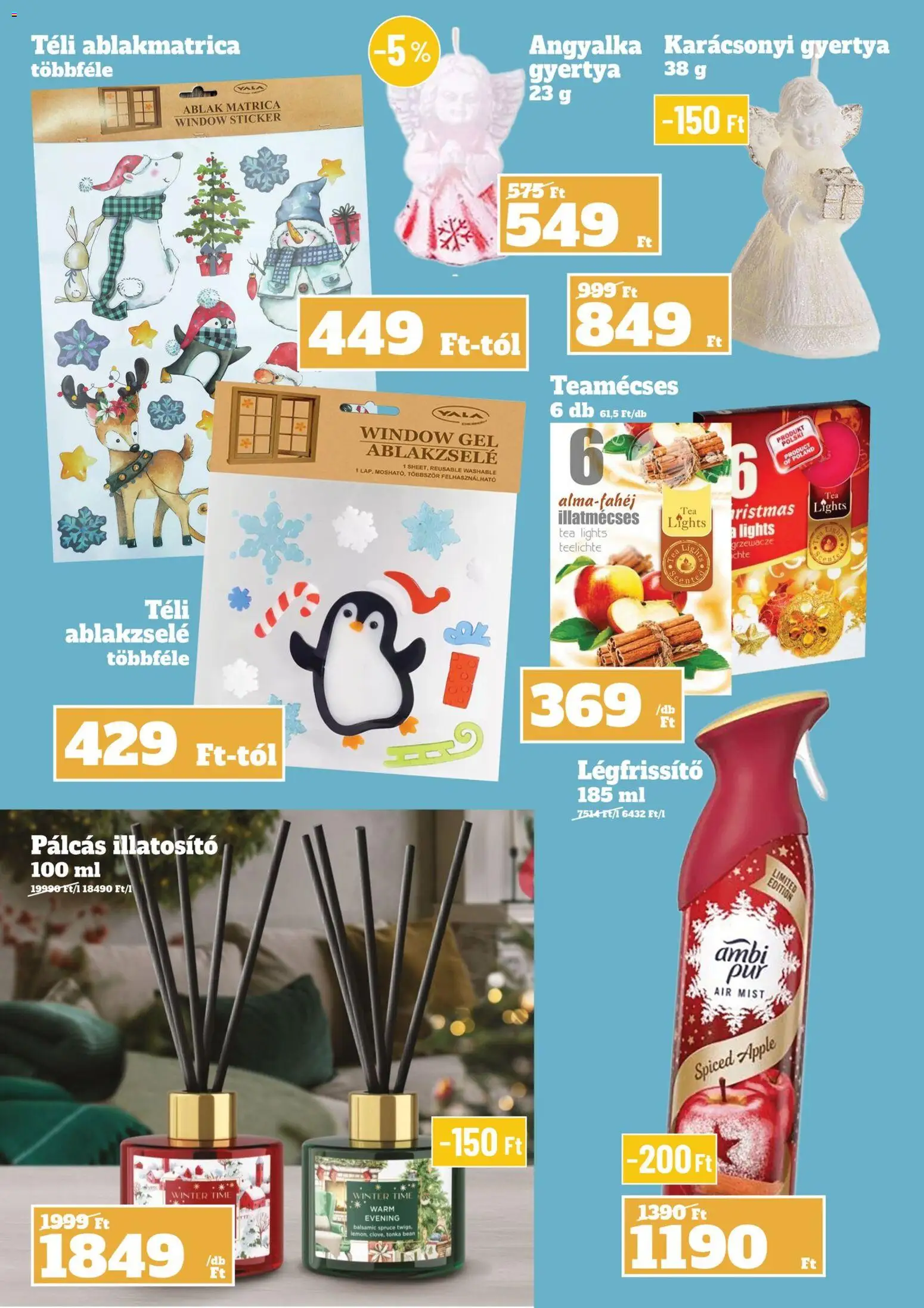 Family Diszkont akciós ujság - amely érvényes a következő dátumtól: 27.11.2025 | Oldal: 29 | Termékek: Ablak, Gyertya, Teamécses, Tea