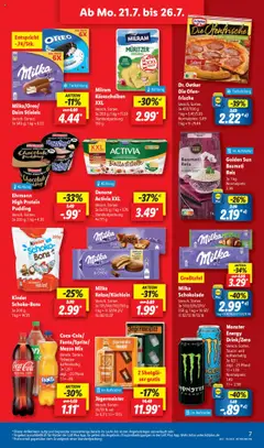 Lidl Prospekt 	 - gültig ab dem 21.07.2025 | Seite: 13 | Produkte: Milka, Pudding, Ofenfrische, Jägermeister