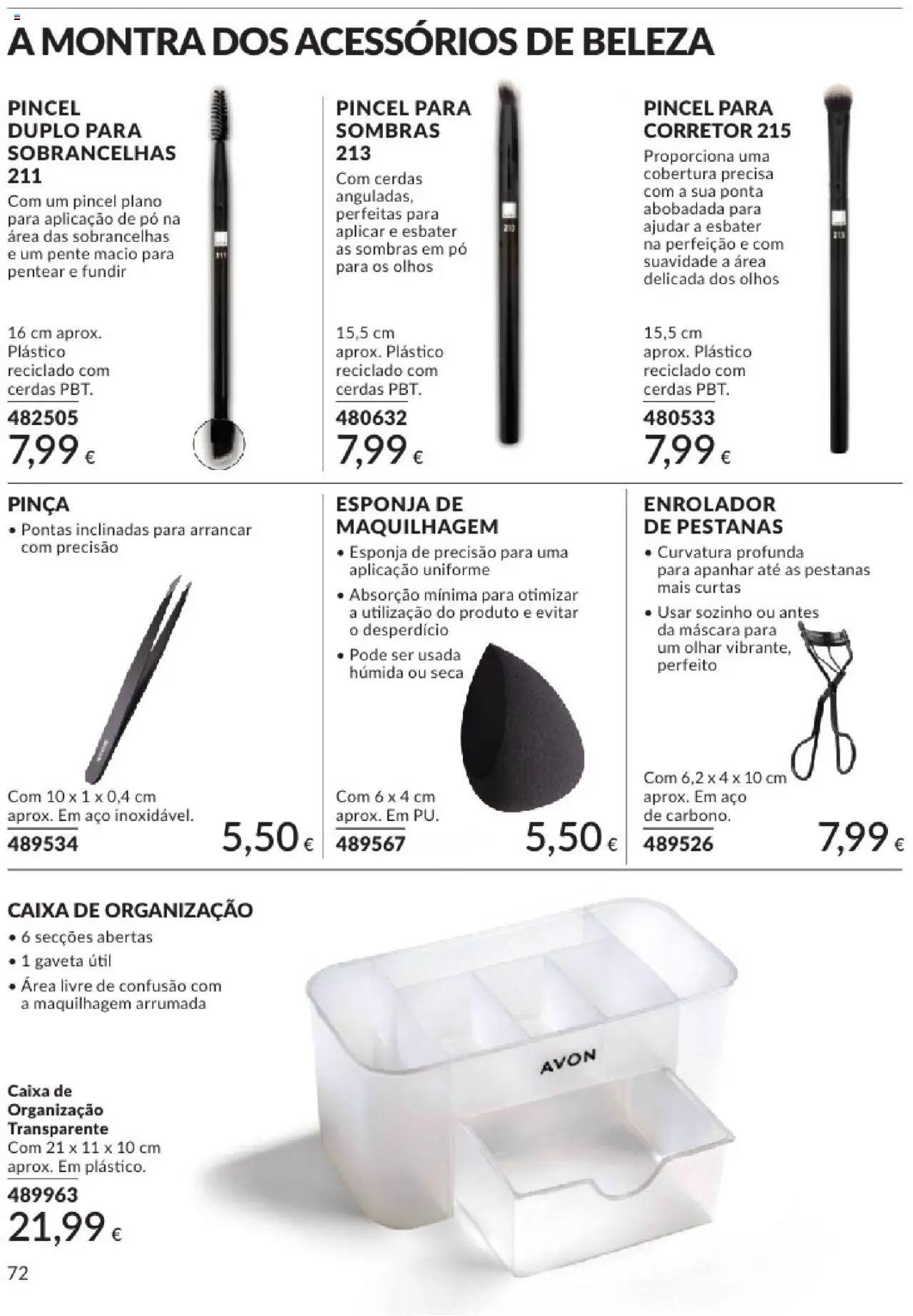 Catálogo Avon Campanha 8 │ válido de 01.08.2025 | Página: 72 | Produtos: Esponja, Maquilhagem, Sombras, Caixa