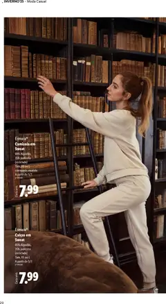 Pré-visualização Esmara® Calças em Sweat, 65% Algodão, 35% poliéster (reciclado) Tam. XS ao L A partir de 5/1 válido de 01.12.2025 | Página: 20