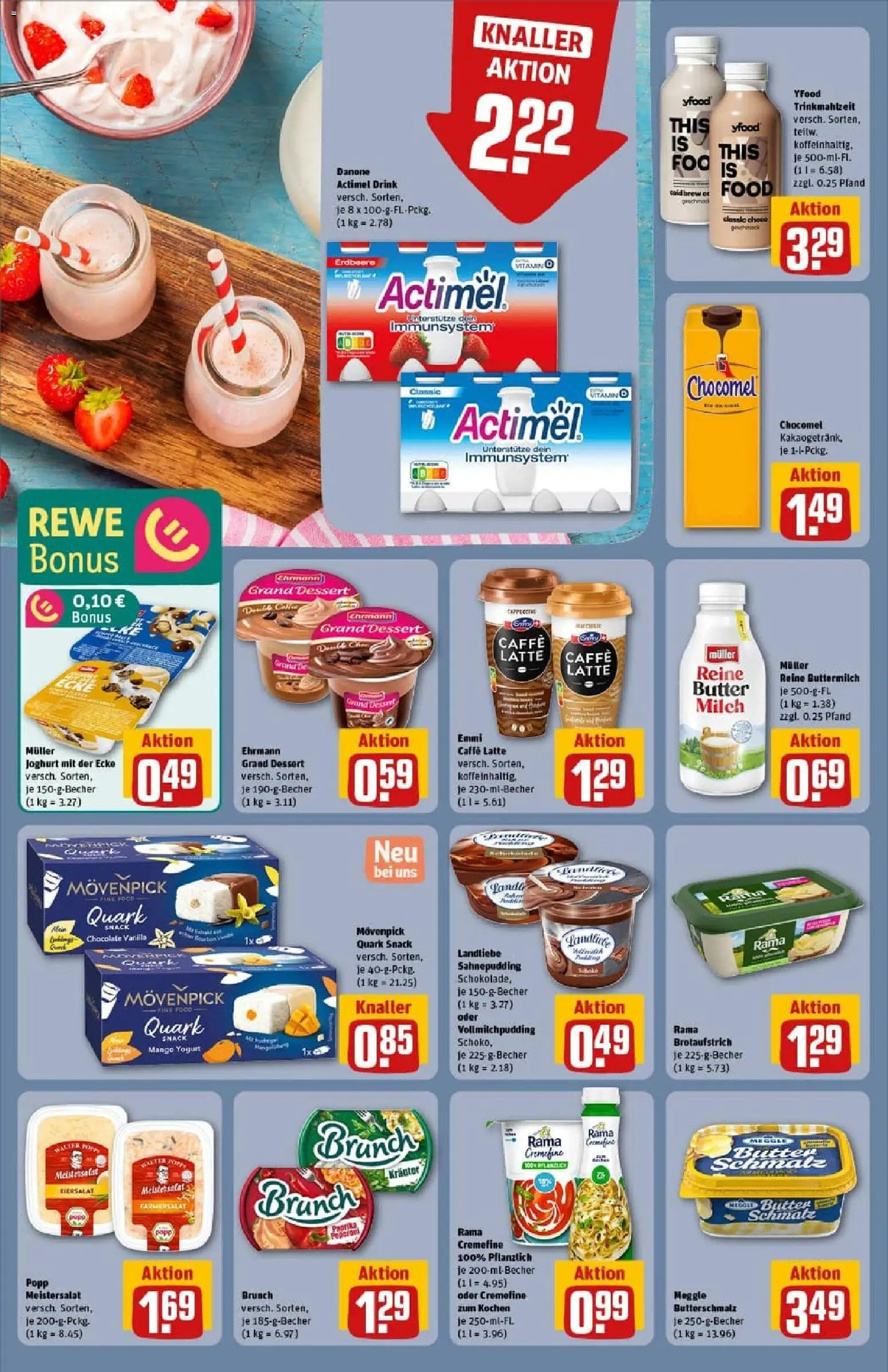 Rewe prospekt Darmstadt	 – gültig ab 26.10.2025 | Seite: 20 | Produkte: Actimel, Buttermilch, Ehrmann grand dessert, Mango
