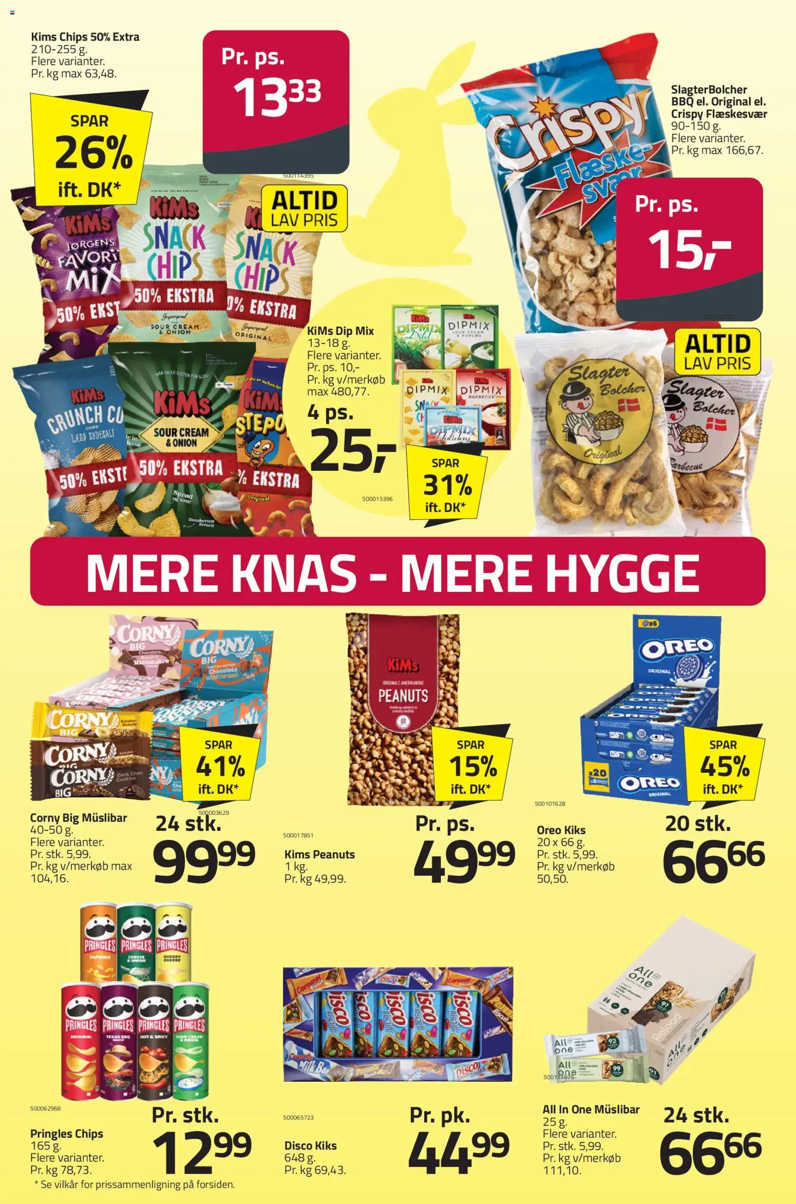 Fleggaard tilbudsavis – gyldig fra 18.03.2026 | Side: 5 | Produkter: Chips, Flæskesvær, Oreo, Paprika