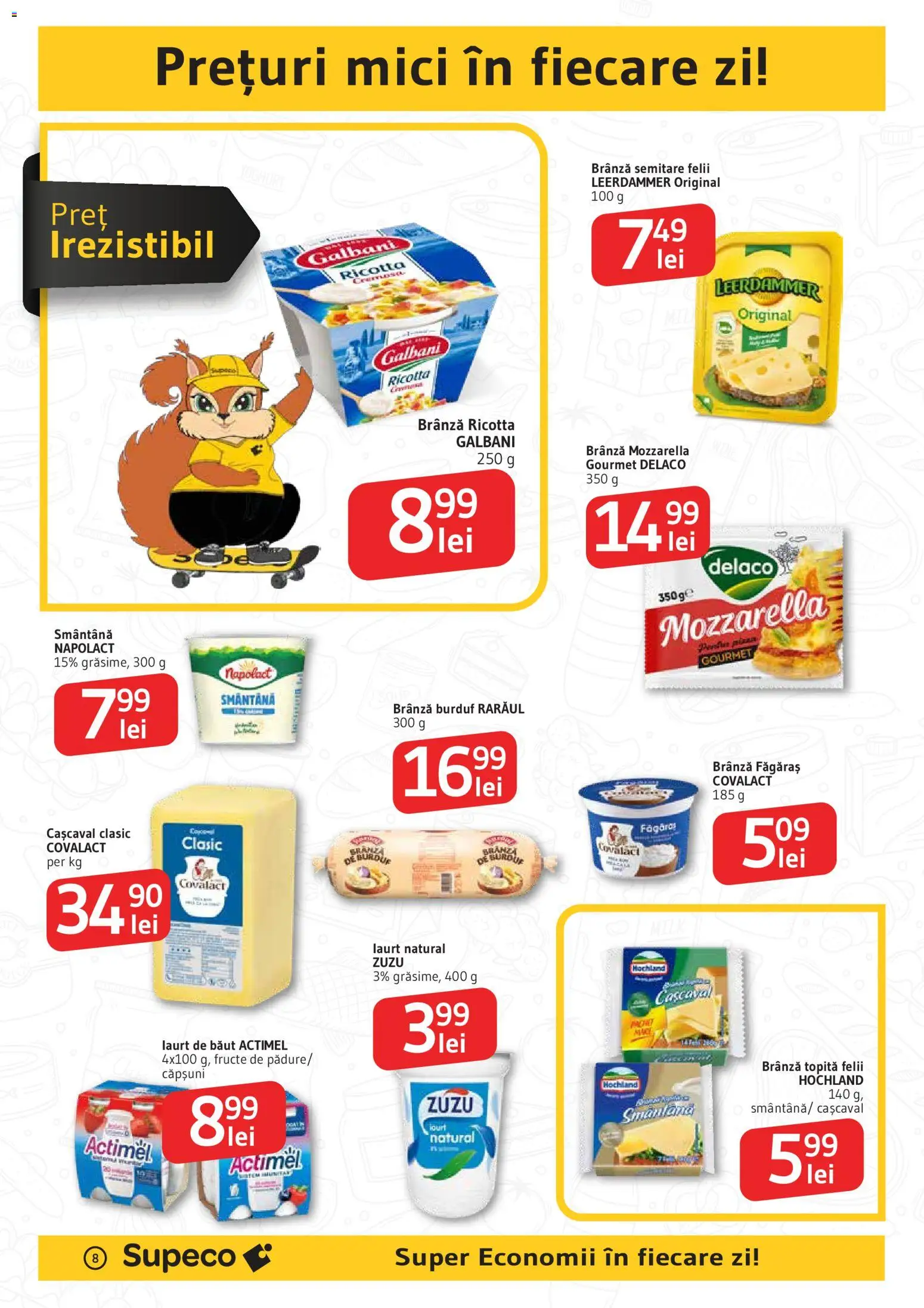 Noul catalog Supeco – valabil de la 27.11.2025 | Pagină: 8 | Produse: Cașcaval, Mici, Brânză, Smântână