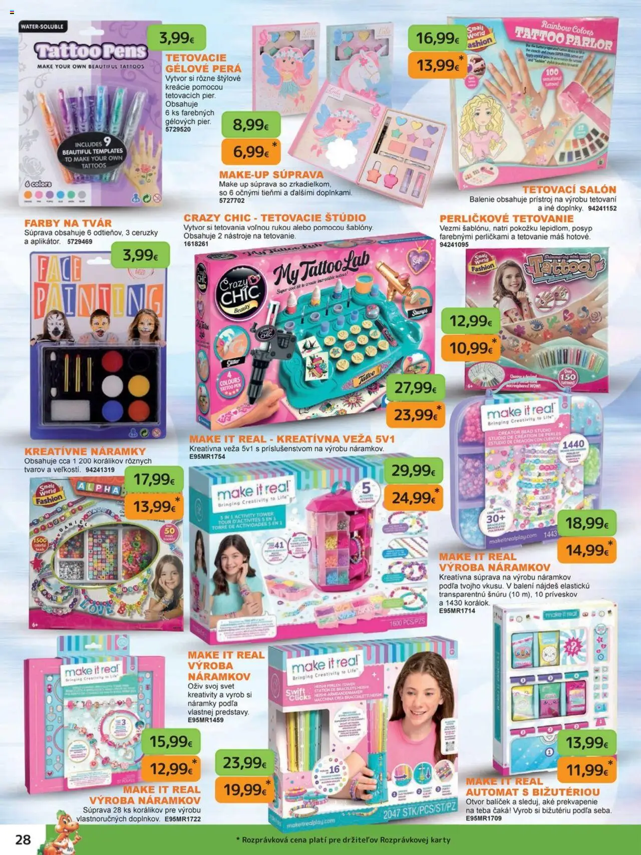 Nové Dráčik akcie – leták je platný od 03.10.2025 | Strana: 28 | Produkty: Make up