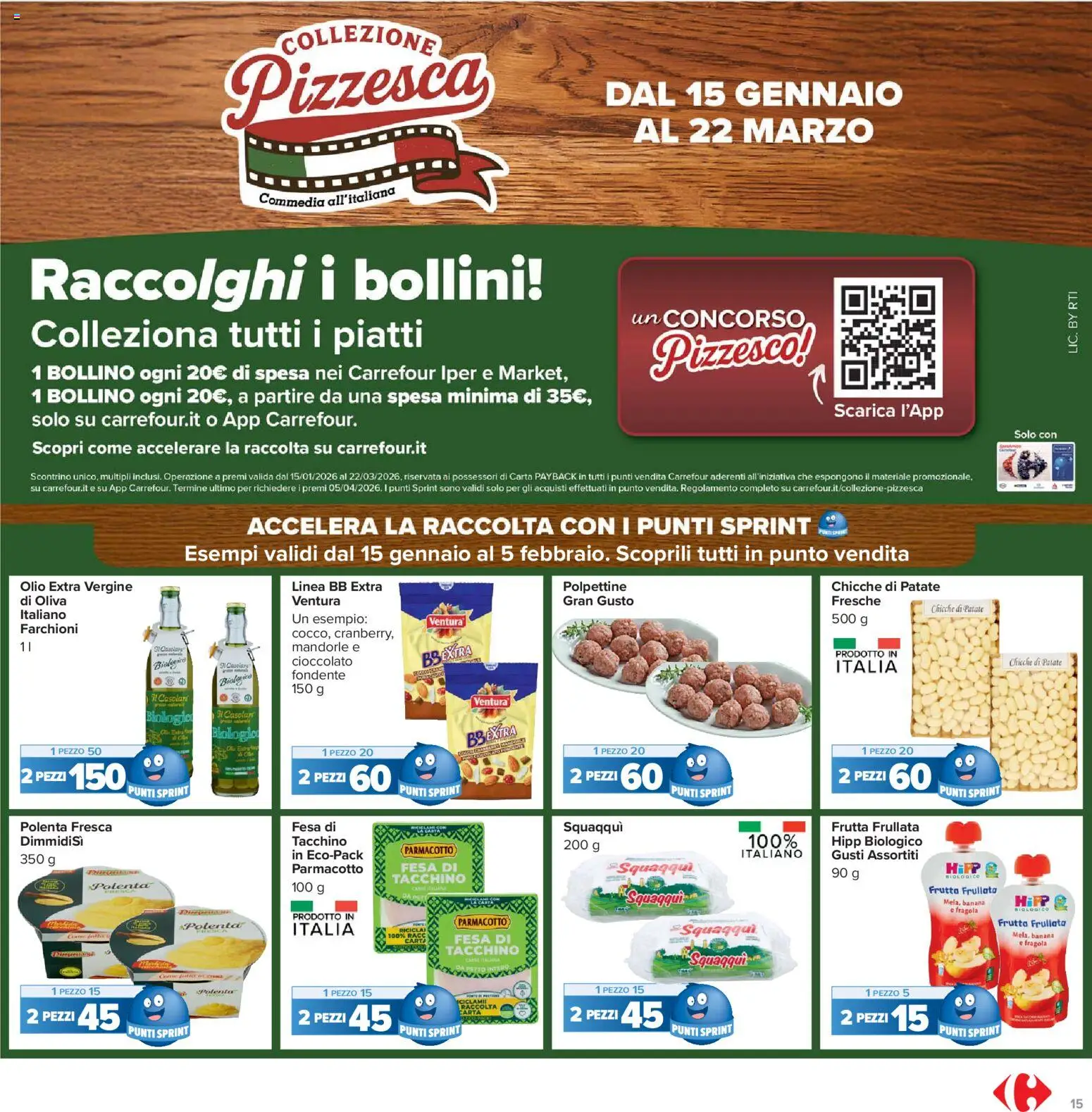 Volantino Carrefour del 27.01.2026 | Pagina: 15 | Prodotti: Patate, Tacchino, Olio, Olio extra vergine