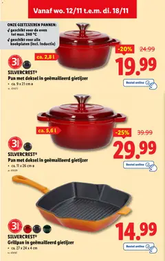Lidl Folder week 46 - Voorbeeld van een folder van Lidl, geldig van 12.11.2025 | Pagina: 34 | Producten: Gietijzer, Oven, De oven, Pan