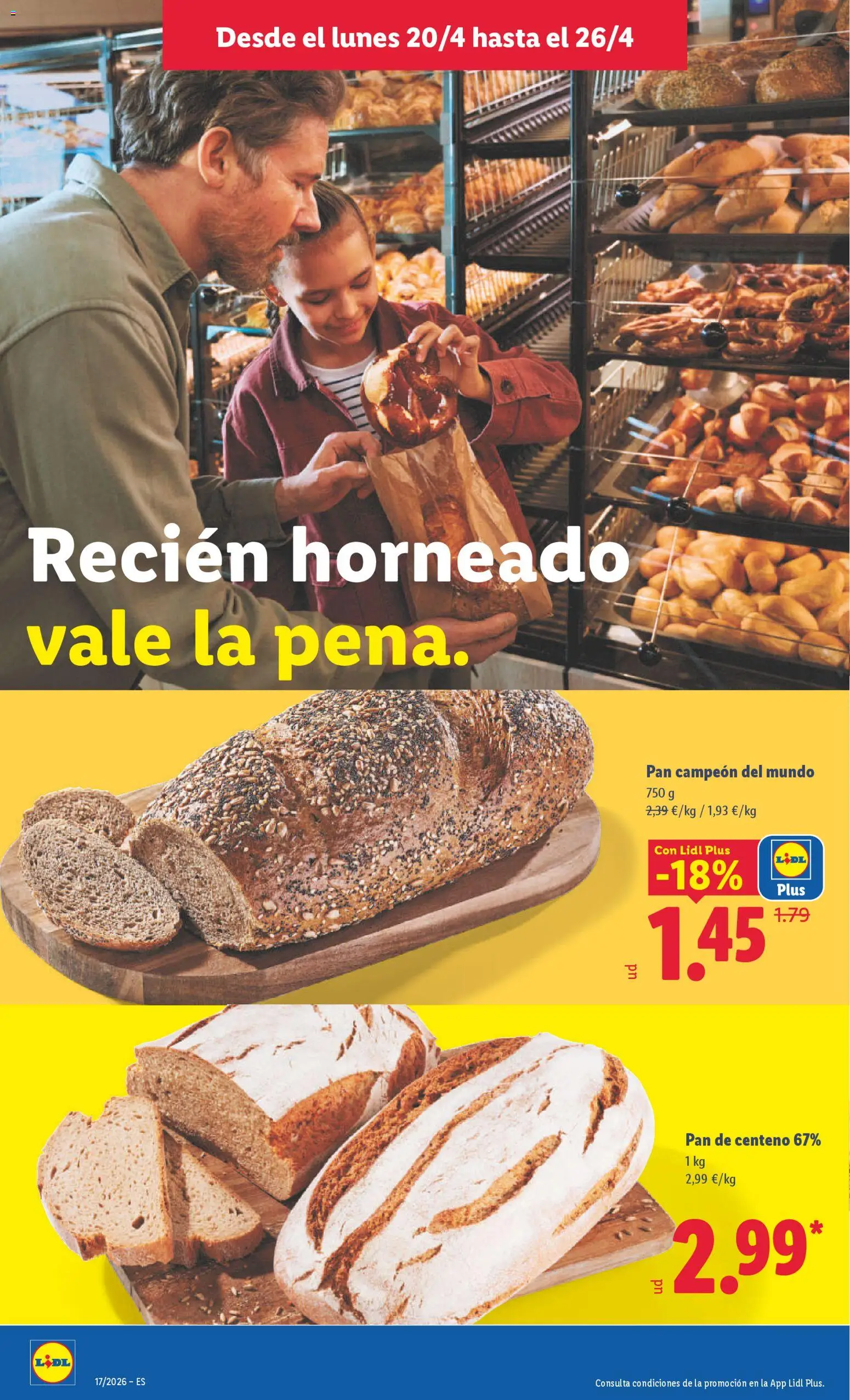Lidl folleto │ válido desde el 20.04.2026 | Página: 4 | Productos: Pan
