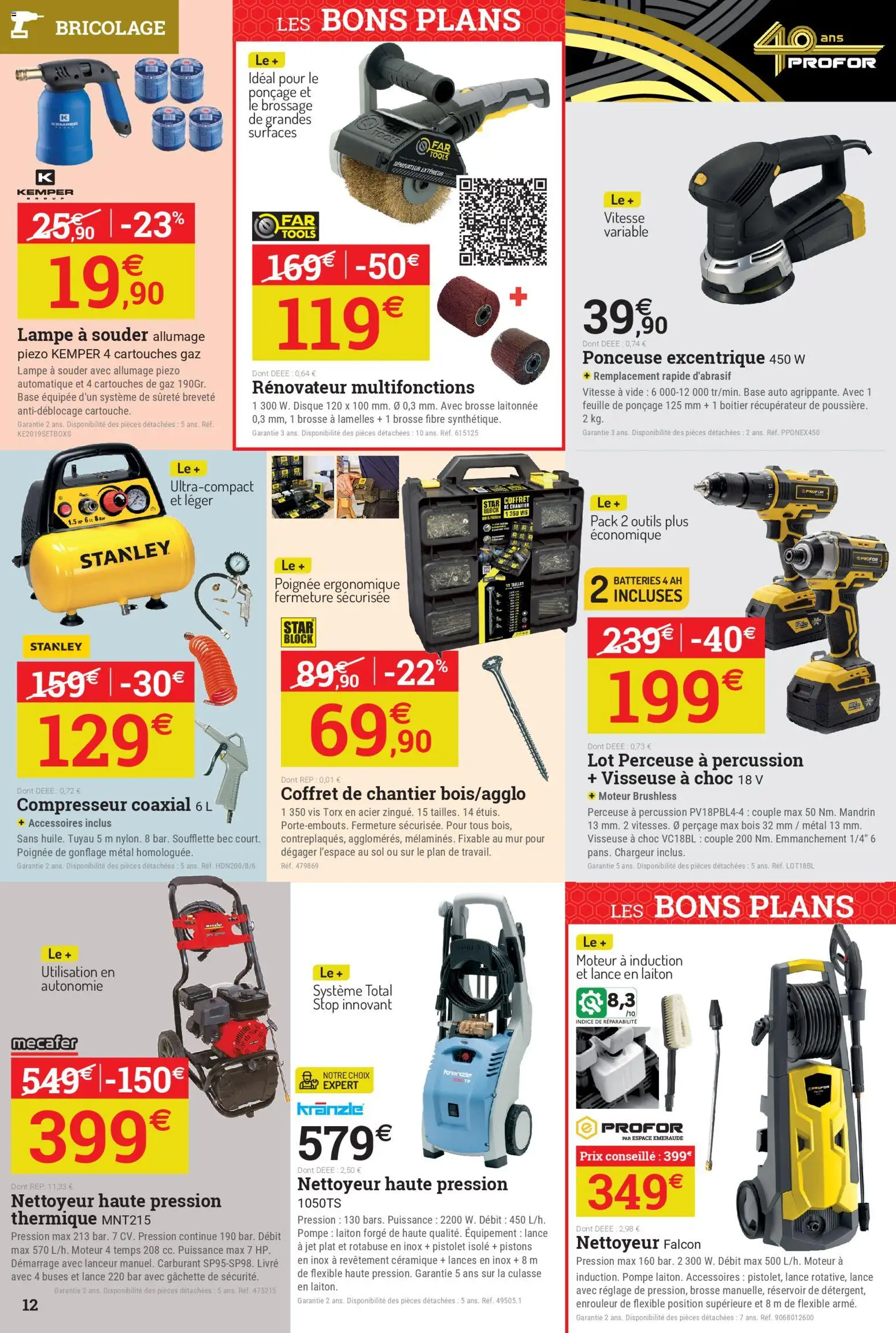 {H1} | Page: 12 | Produits: Base, Ponceuse, Brosse, Livre