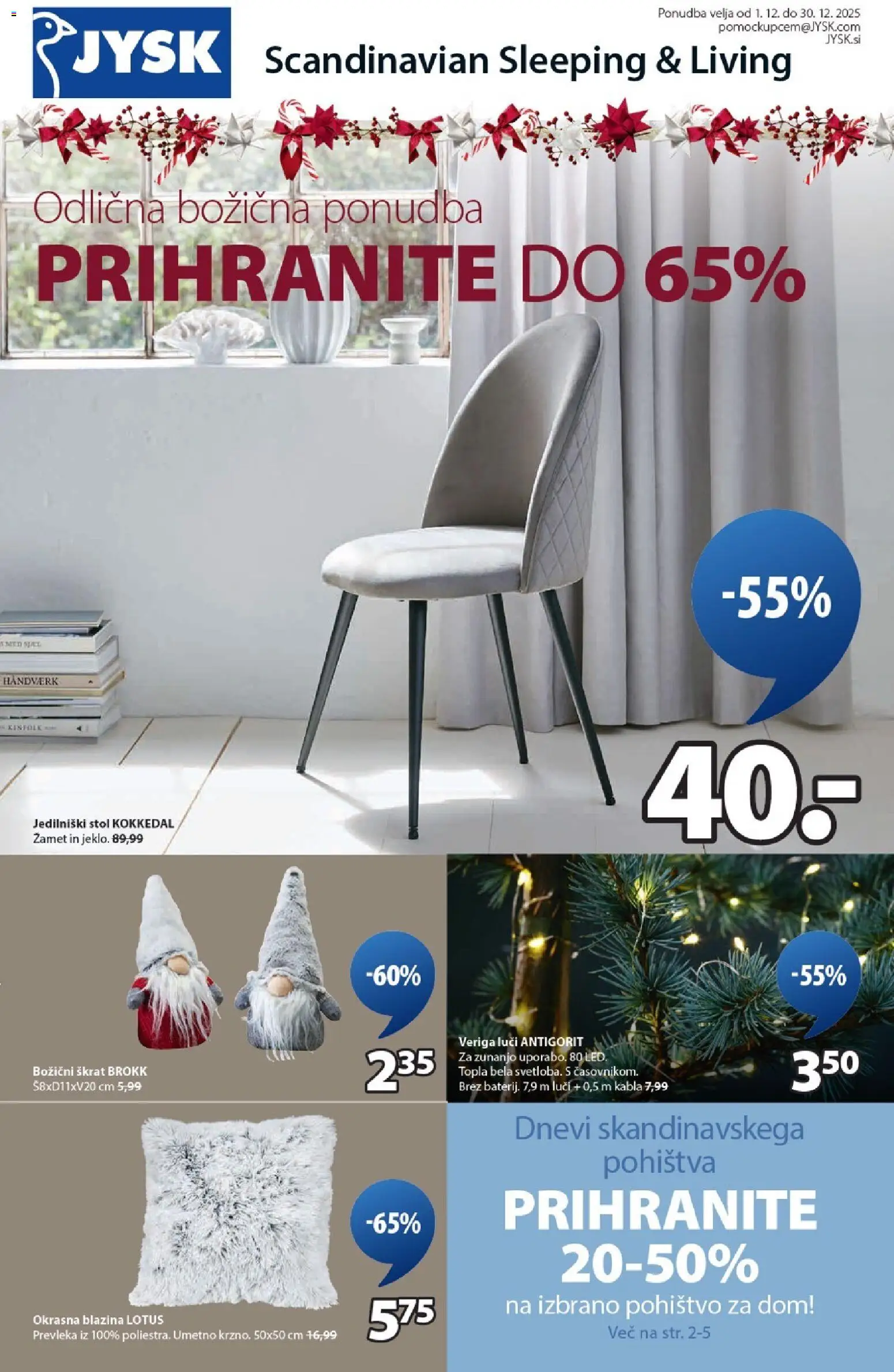 Novi JYSK katalog ponudbe – veljaven od 01.12.2025 | Stran: 1