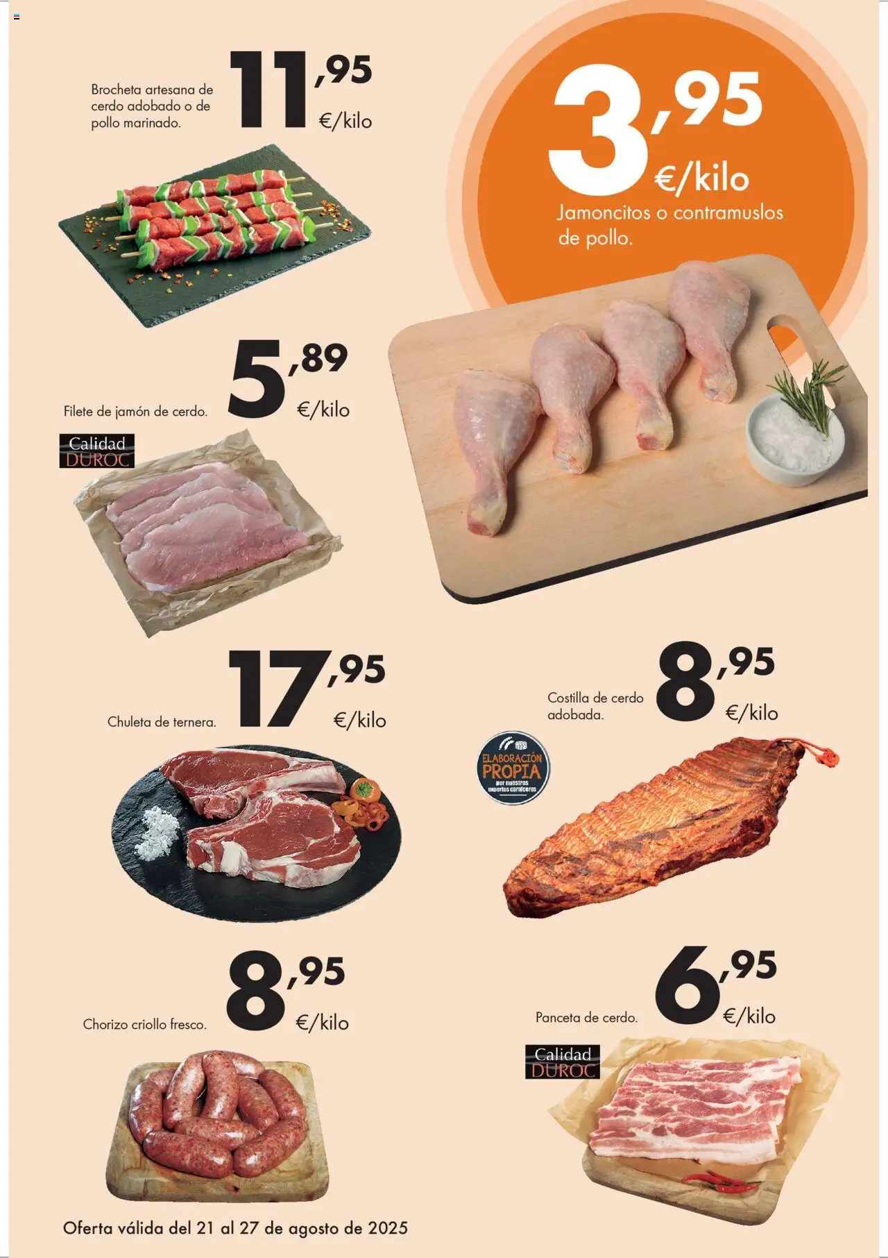 Lupa Supermercados folleto │ válido desde el 21.08.2025 | Página: 3 | Productos: Ηλεκτρικός φούρνος, Jamón, Cerdo, Costilla de cerdo