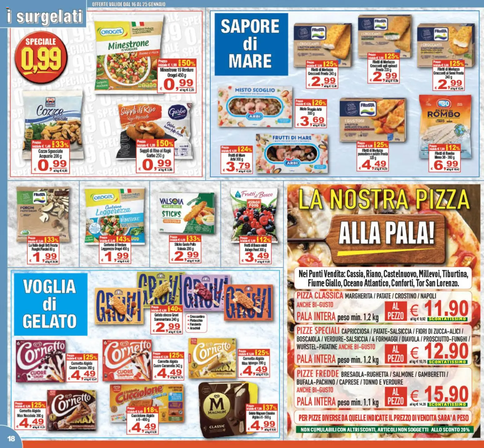 Volantino CTS del 16.01.2026 | Pagina: 18 | Prodotti: Salmone, Merluzzo, Frutti di mare, Pomodoro