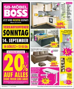 SB Möbel Boss Prospekt Görlitz	 ab 13.09.2025 gültig