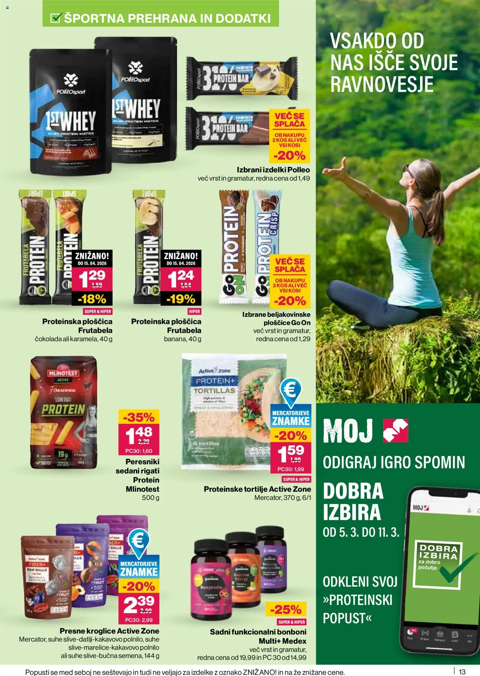 Novi Mercator katalog ponudbe – veljaven od 05.03.2026 | Stran: 13 | Izdelki: Bonboni, Kos, Ploščice, Cokolada