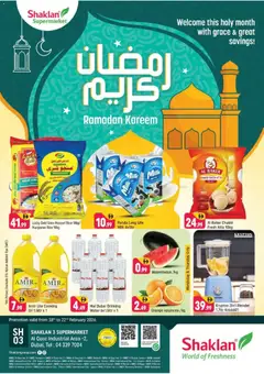 Preview of Shaklan - Weekend Deals - Shaklan 3 Supermarket, Al quoz Ind 2 valid from 18.02.2026