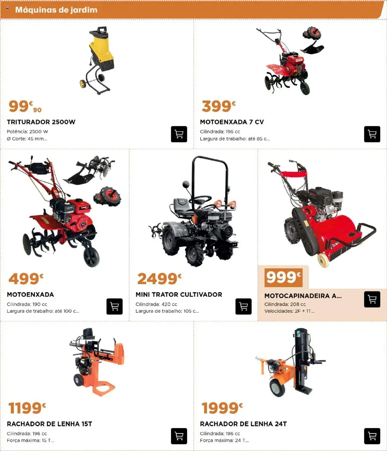 BricoMarché - Catálogo Jardim Outono Inverno │ válido de 02.10.2025 | Página: 8 | Produtos: Motoenxada