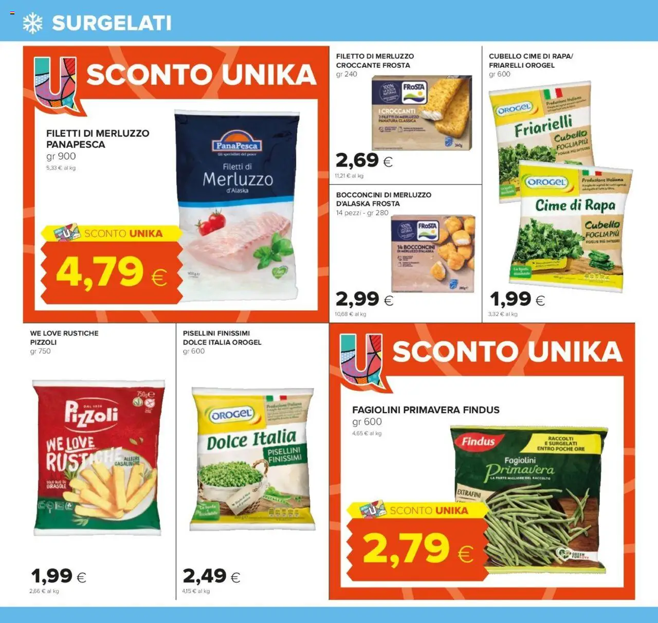 Volantino Oasi del 24.07.2025 | Pagina: 12 | Prodotti: Pesce, Merluzzo, Friarielli, Fagiolini