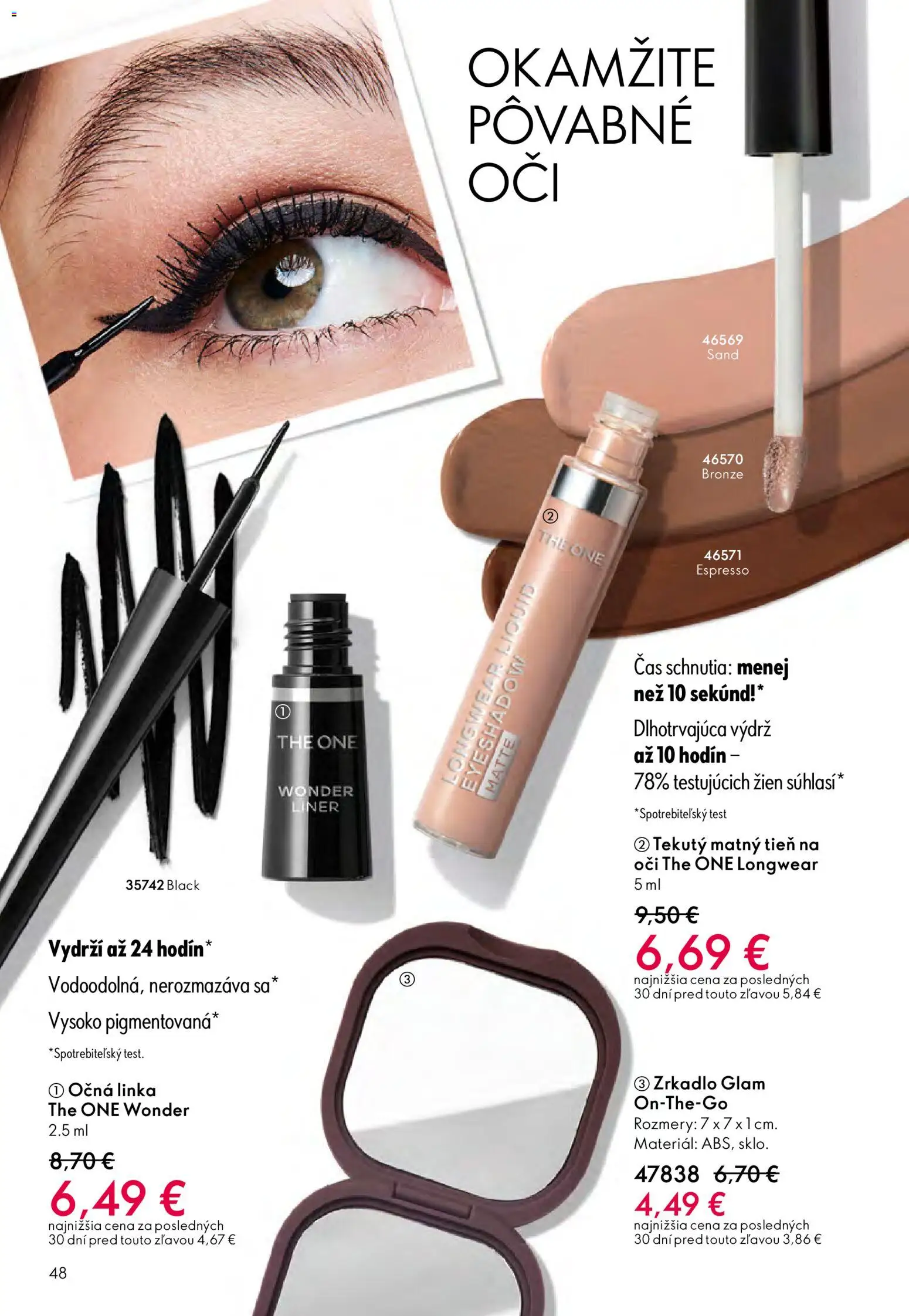 Nové Oriflame akcie – leták je platný od 11.02.2026 | Strana: 48 | Produkty: Zrkadlo, Očná linka