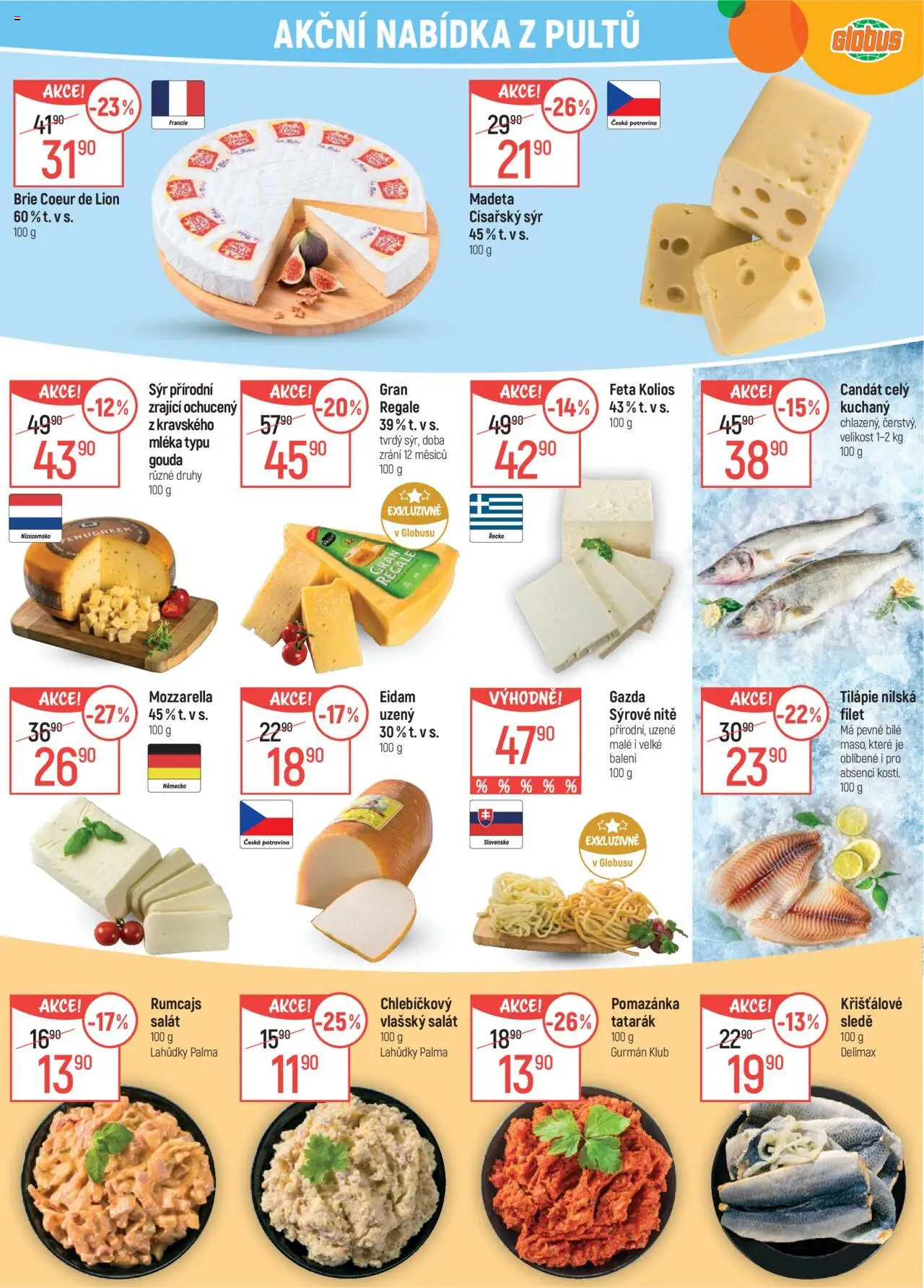 Globus leták - Trmice od 04.06.2025 | Strana: 8 | Produkty: Globus, Tilapie, Brie, Tatarák