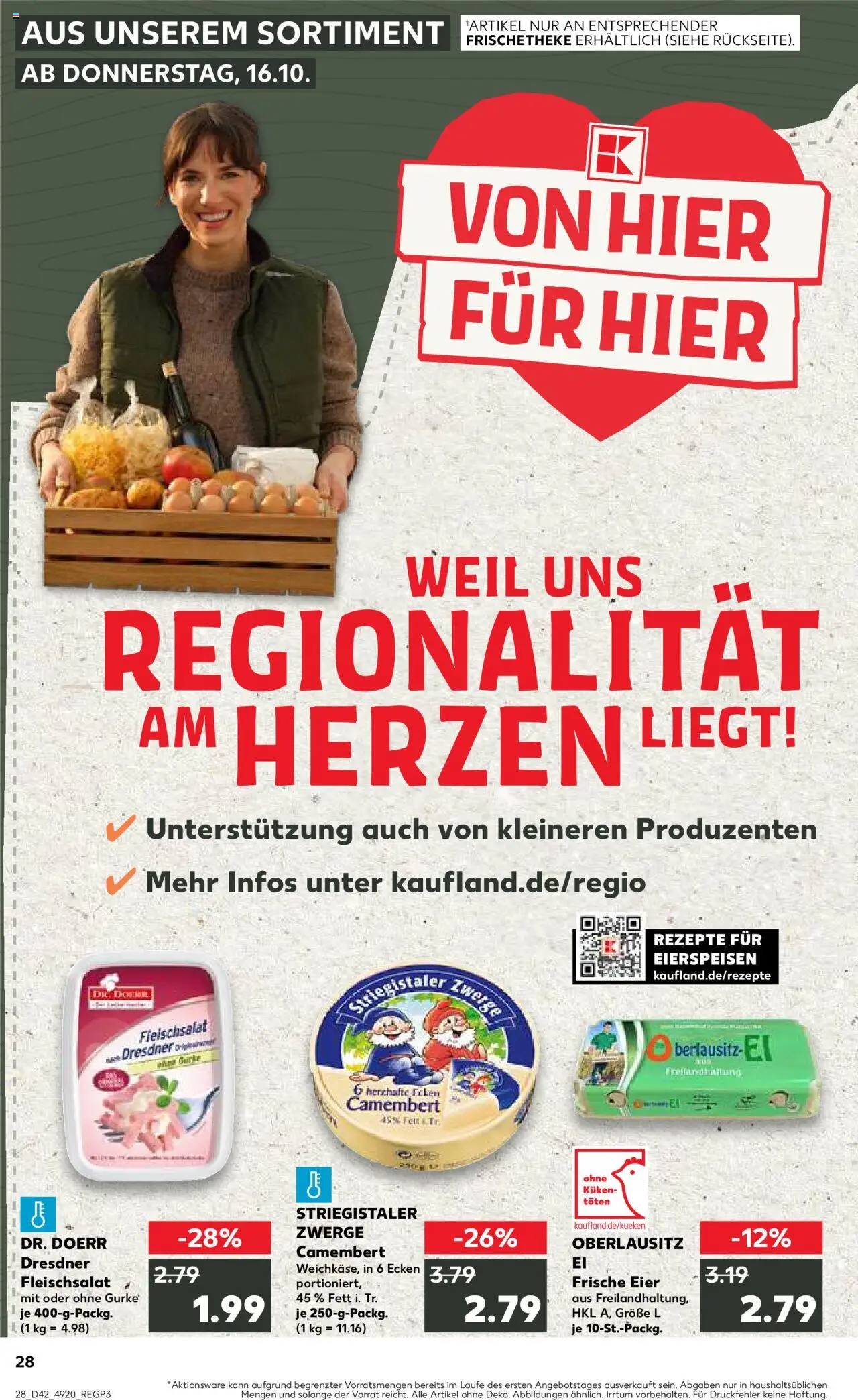 Kaufland Prospekt 	 – gültig ab 16.10.2025 | Seite: 28 | Produkte: Eier