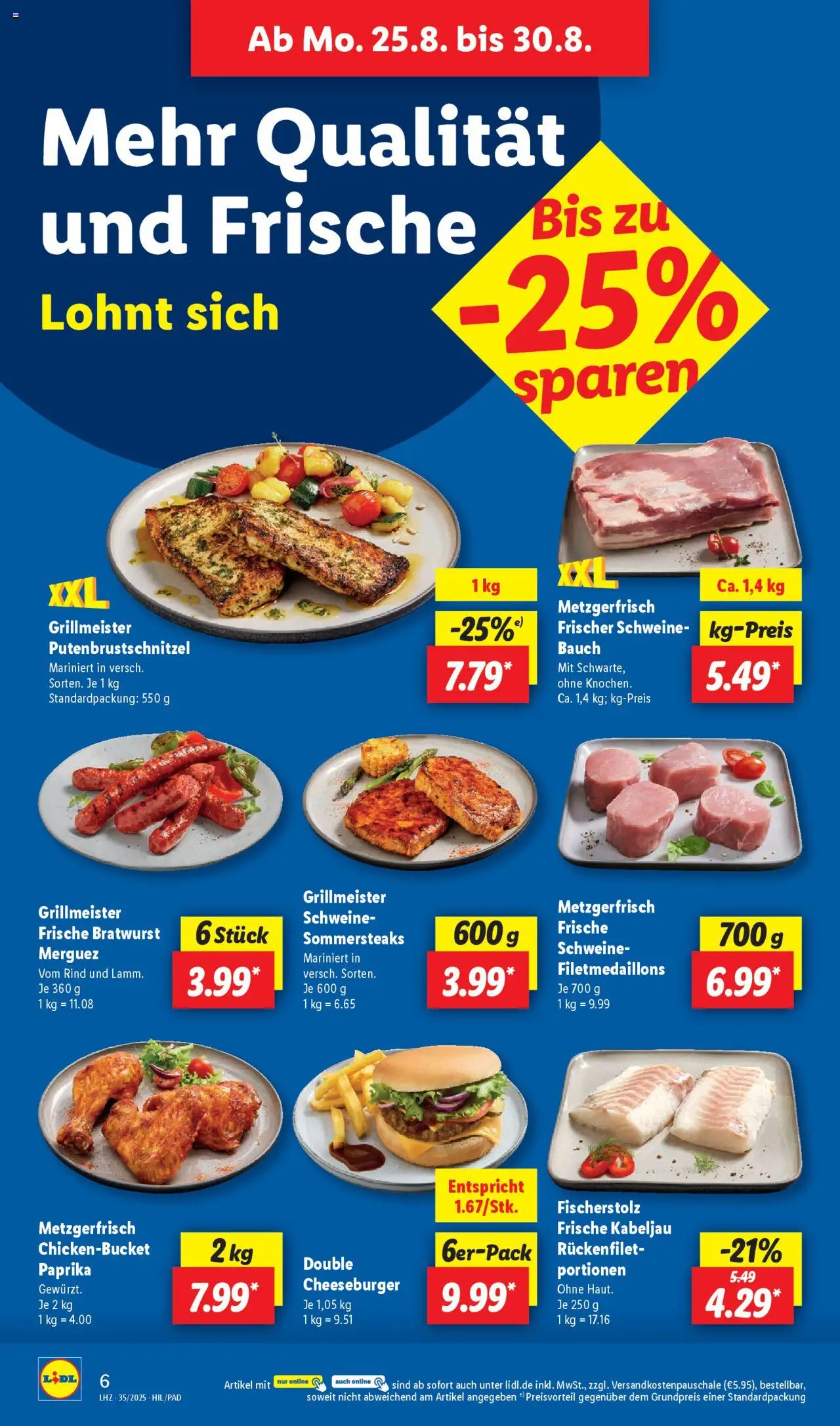 Lidl Prospekt Brakel - gültig ab dem 25.08.2025 | Seite: 12 | Produkte: Bratwurst, Paprika