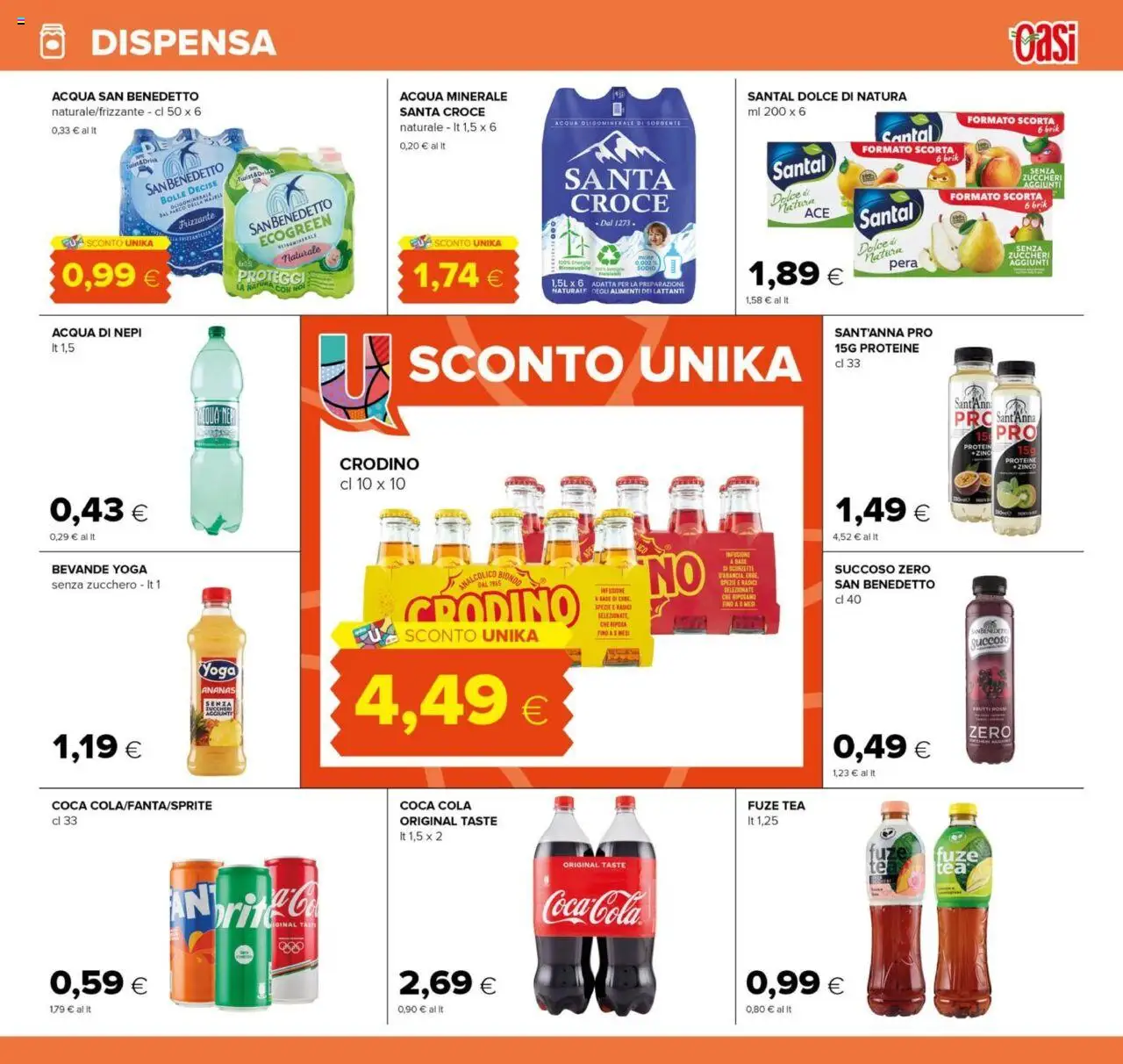 Volantino Oasi del 13.09.2025 | Pagina: 19 | Prodotti: Spezie, Zucchero, Ananas, Acqua minerale