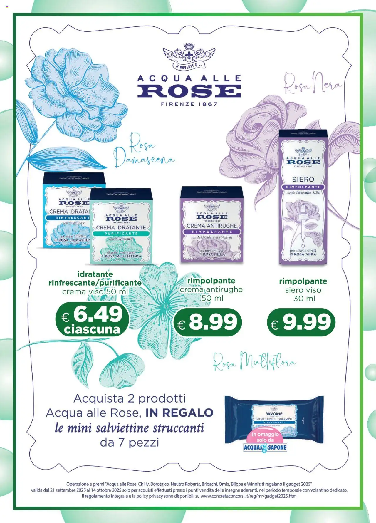 Volantino Acqua e Sapone del 21.09.2025 | Pagina: 16 | Prodotti: Crema, Sapone, Crema viso, Acqua