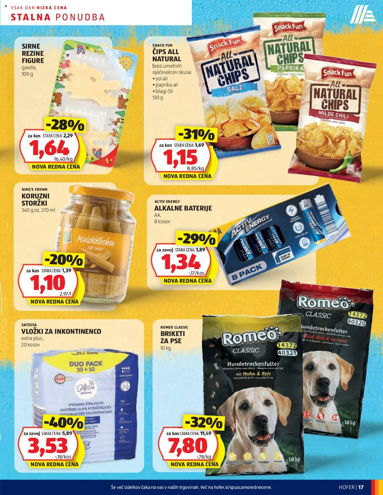 Novi Hofer katalog ponudbe – veljaven od 13.11.2025 | Stran: 17 | Izdelki: Baterije, Kos, Cips, Cili