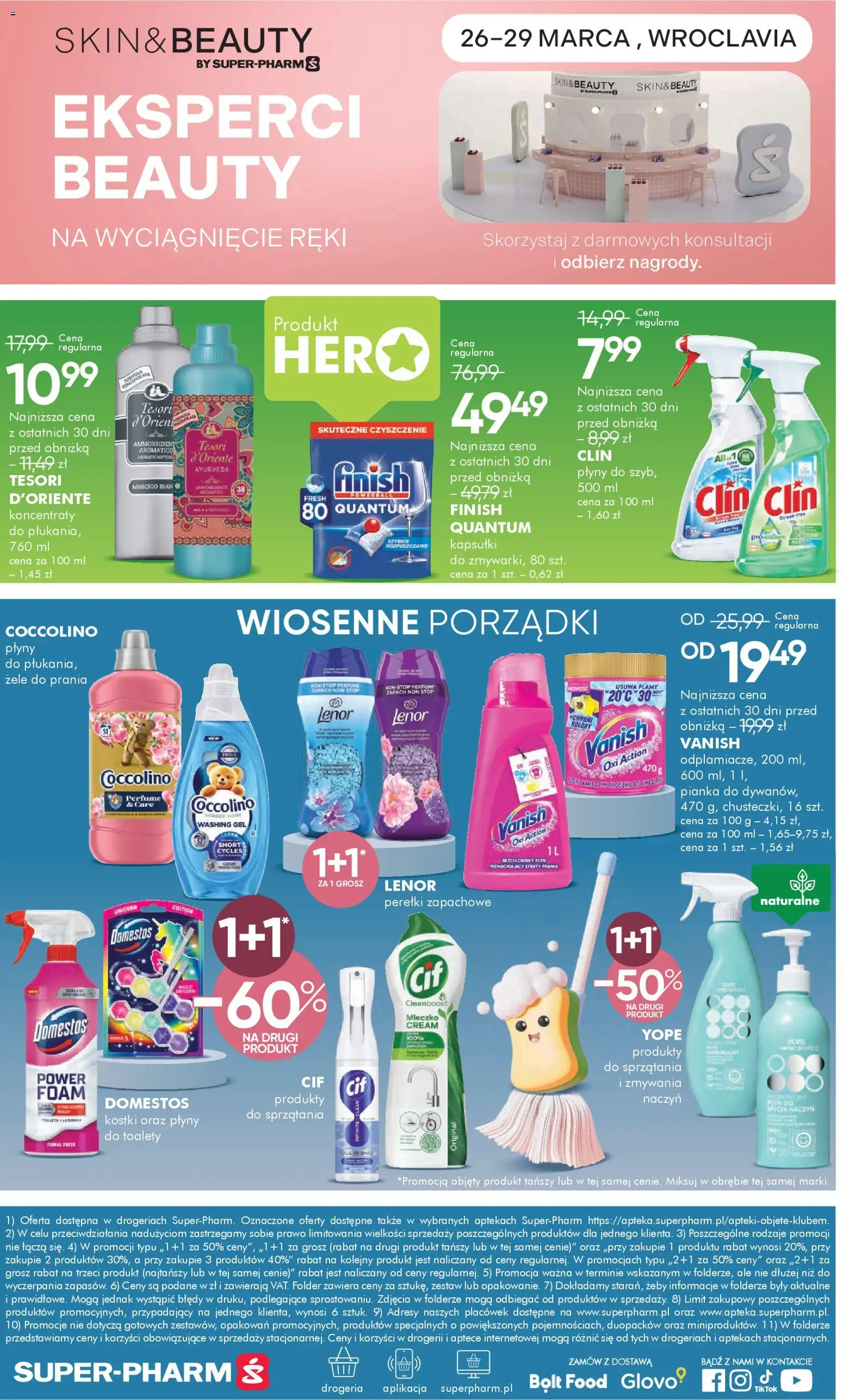 Super-pharm gazetka od 18.03.2026 | Strona: 20 | Produkty: Domestos, Zapach, Finish, Odplamiacz