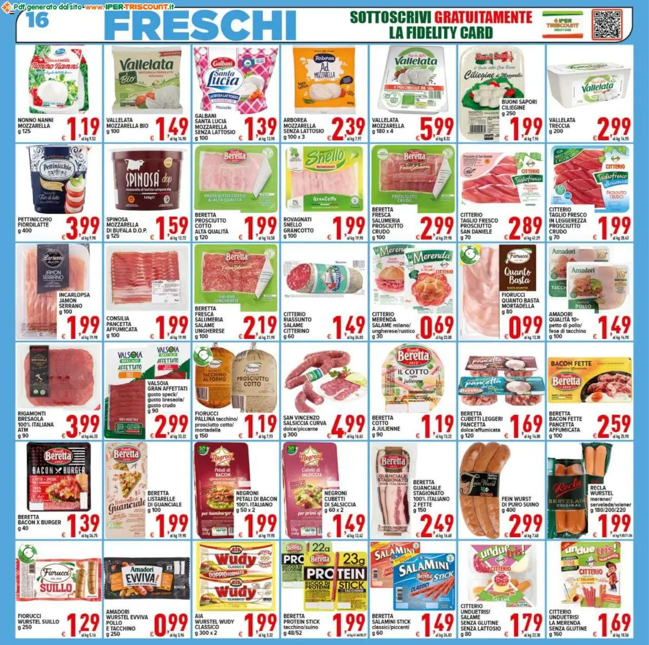 Volantino Ipertriscount del 05.09.2025 | Pagina: 16 | Prodotti: Bresaola, Suino, Mortadella, Guanciale